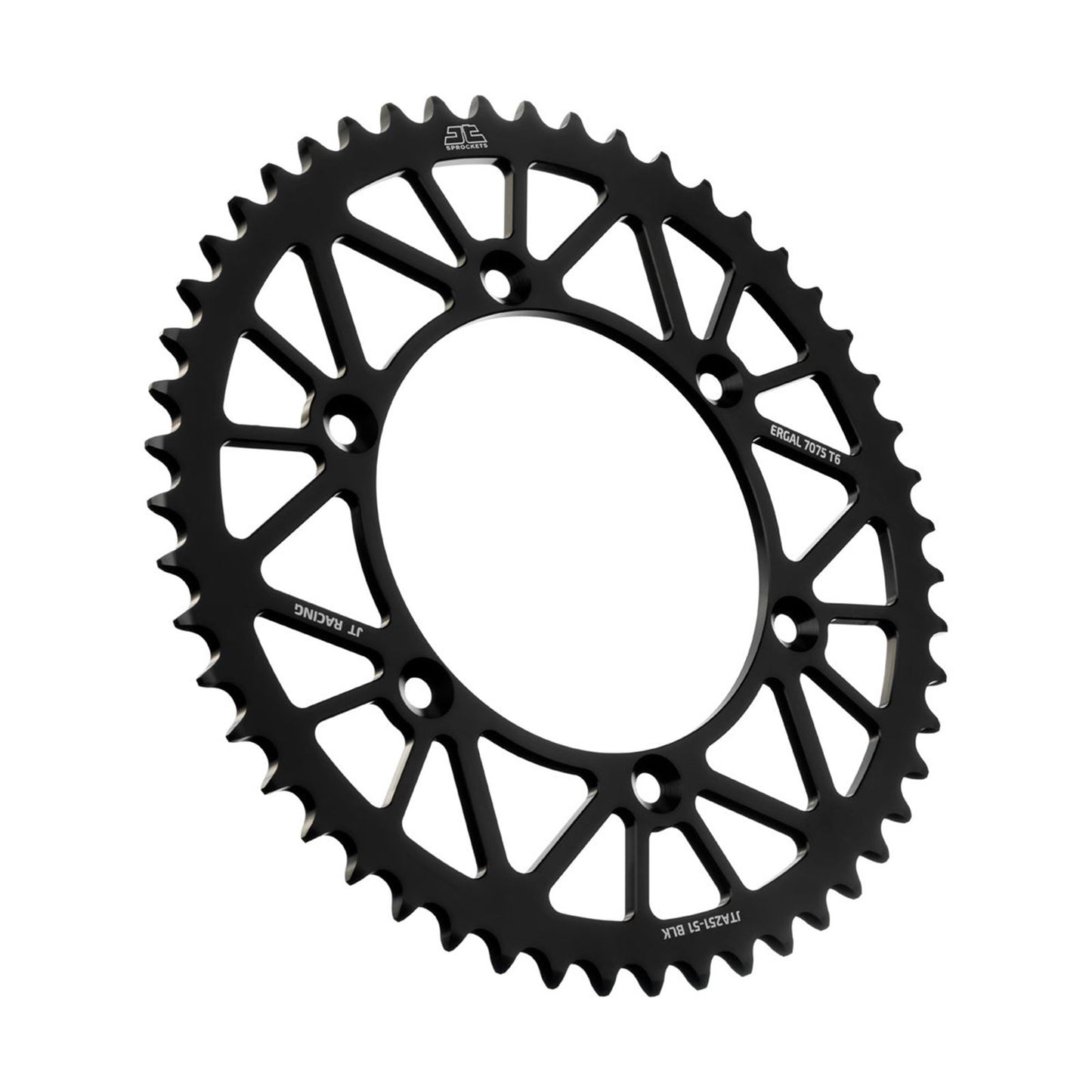 JT Sprockets Rear Sprocket - Black - 51 Tooth for Yamaha JTA251.51BLK_1130005