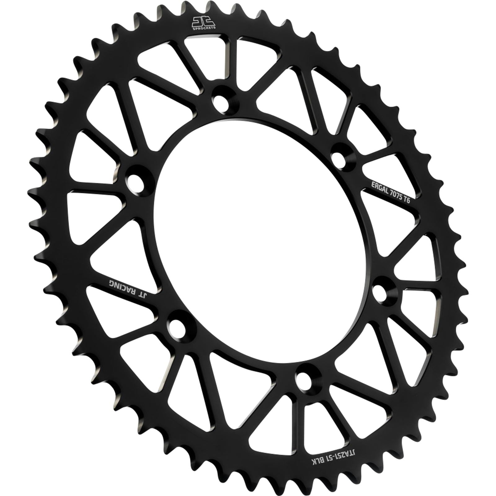 JT Sprockets Rear Sprocket - Black - 51 Tooth for Yamaha JTA251.51BLK_1129999