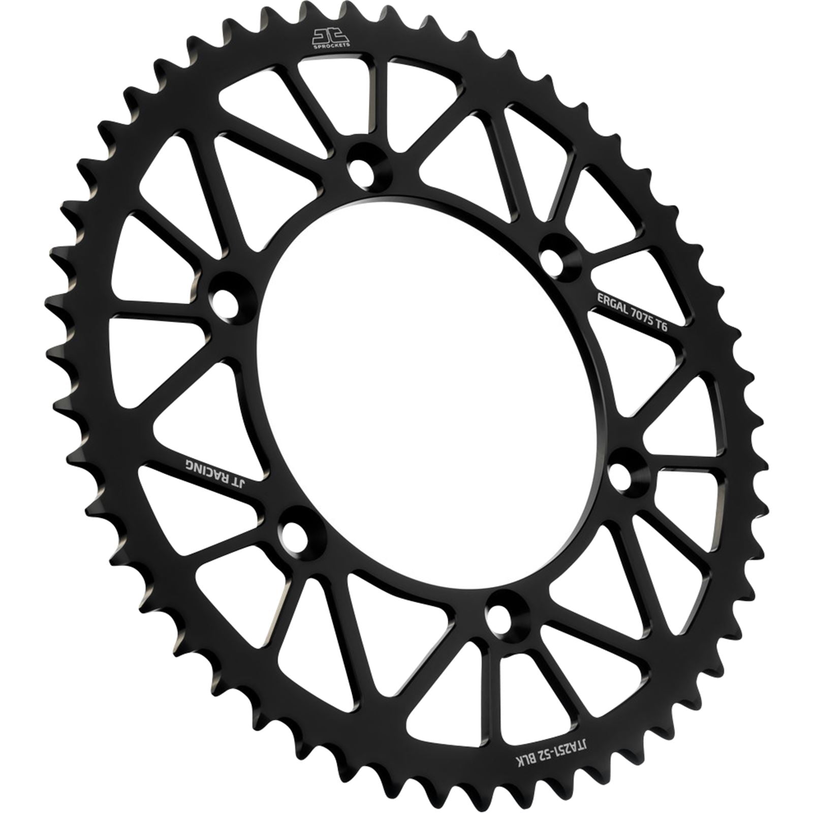 JT Sprockets Rear Sprocket - Black - 52 Tooth - for Yamaha JTA251.52BLK_1089735
