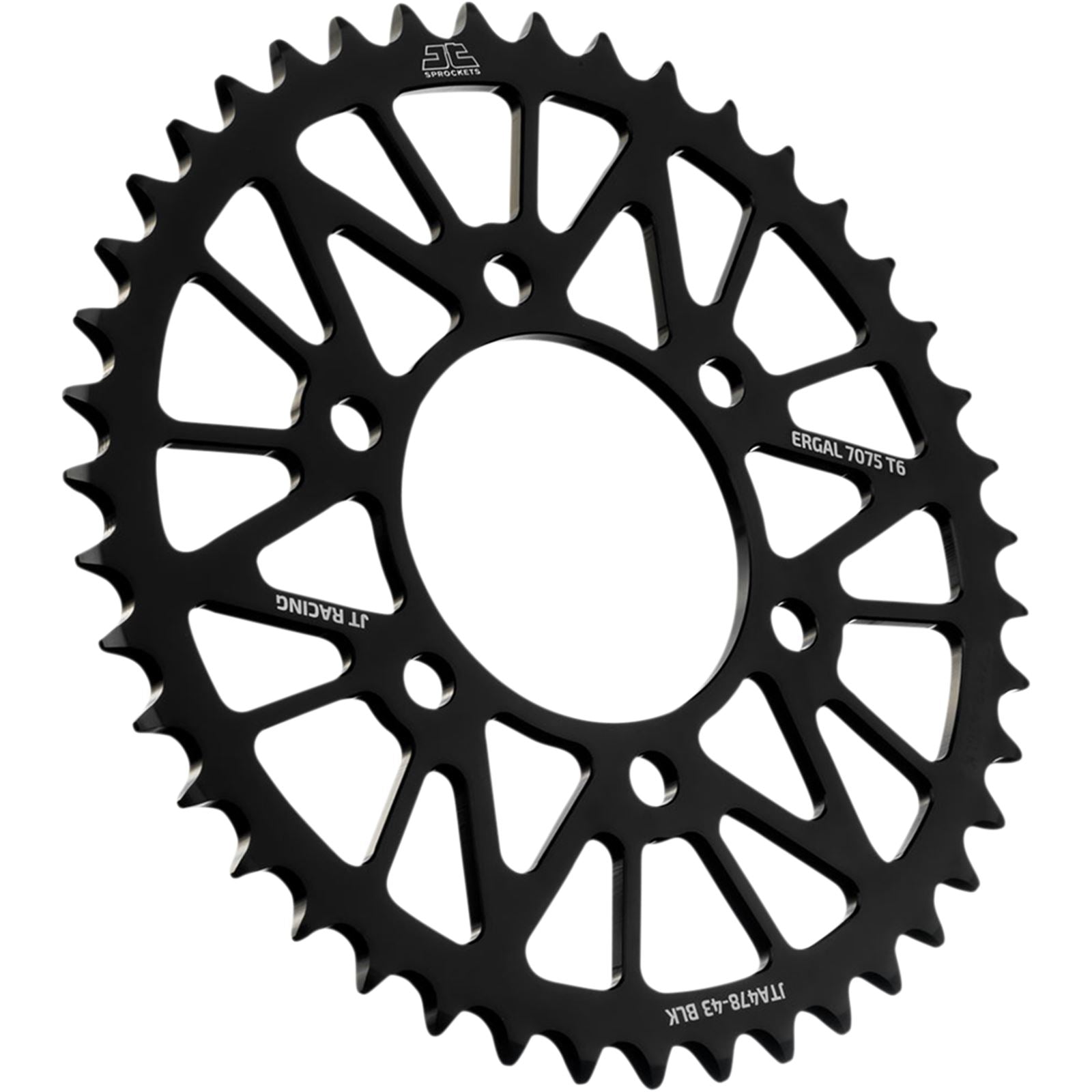 JT Sprockets Rear Sprocket for Kawasaki - Black - 43-Tooth JTA478.43BLK_1097668