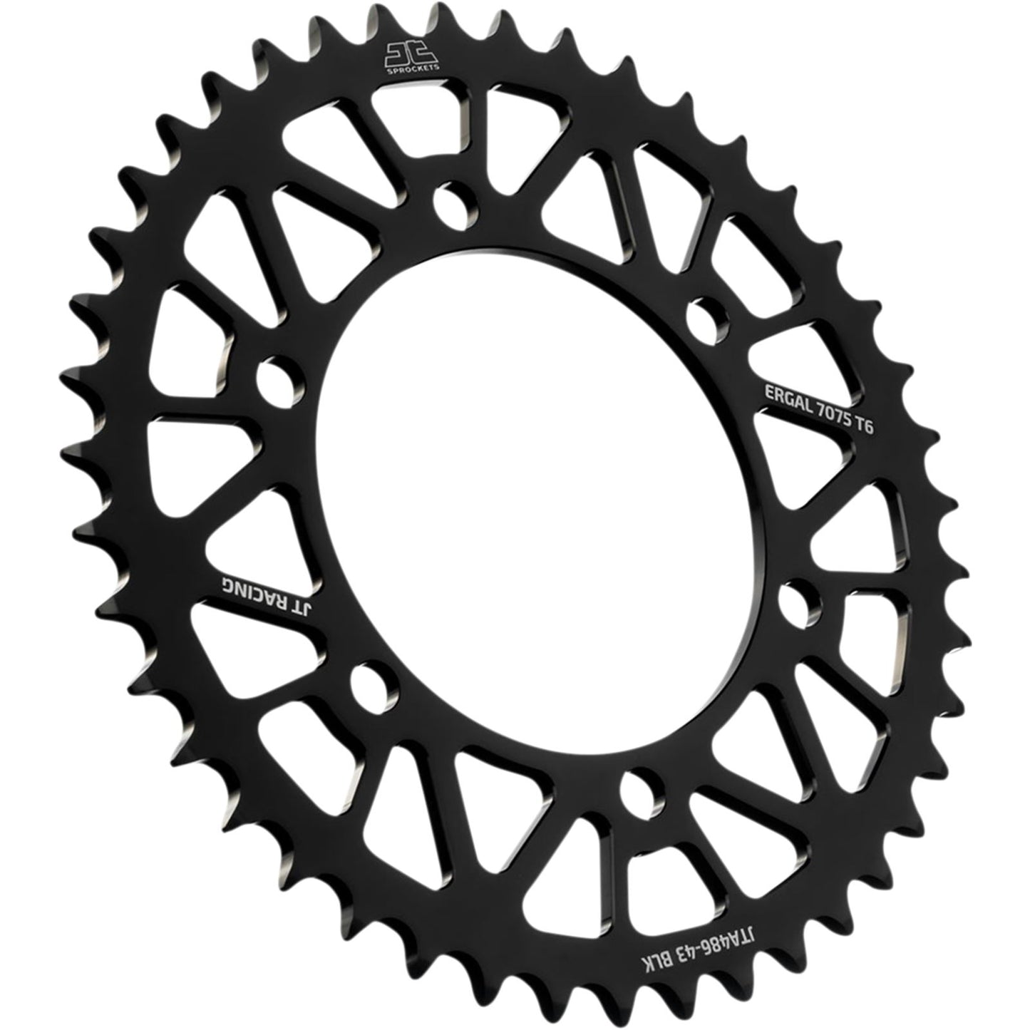 JT Sprockets Rear Sprocket for Kawasaki/Yamaha - Black - 43-Tooth JTA486.43BLK_1097670