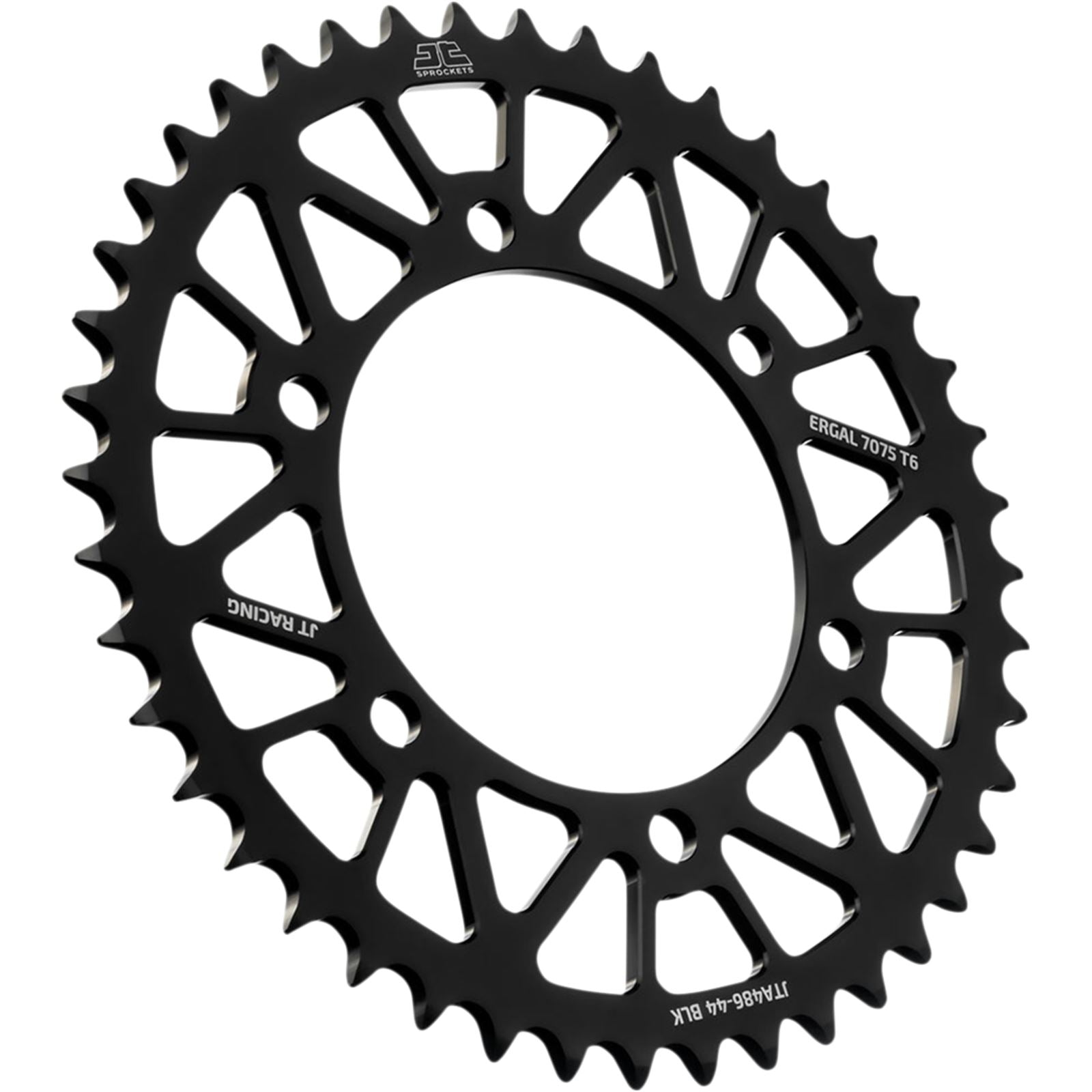 JT Sprockets Rear Sprocket for Kawasaki/Yamaha - Black - 44-Tooth JTA486.44BLK_1089742