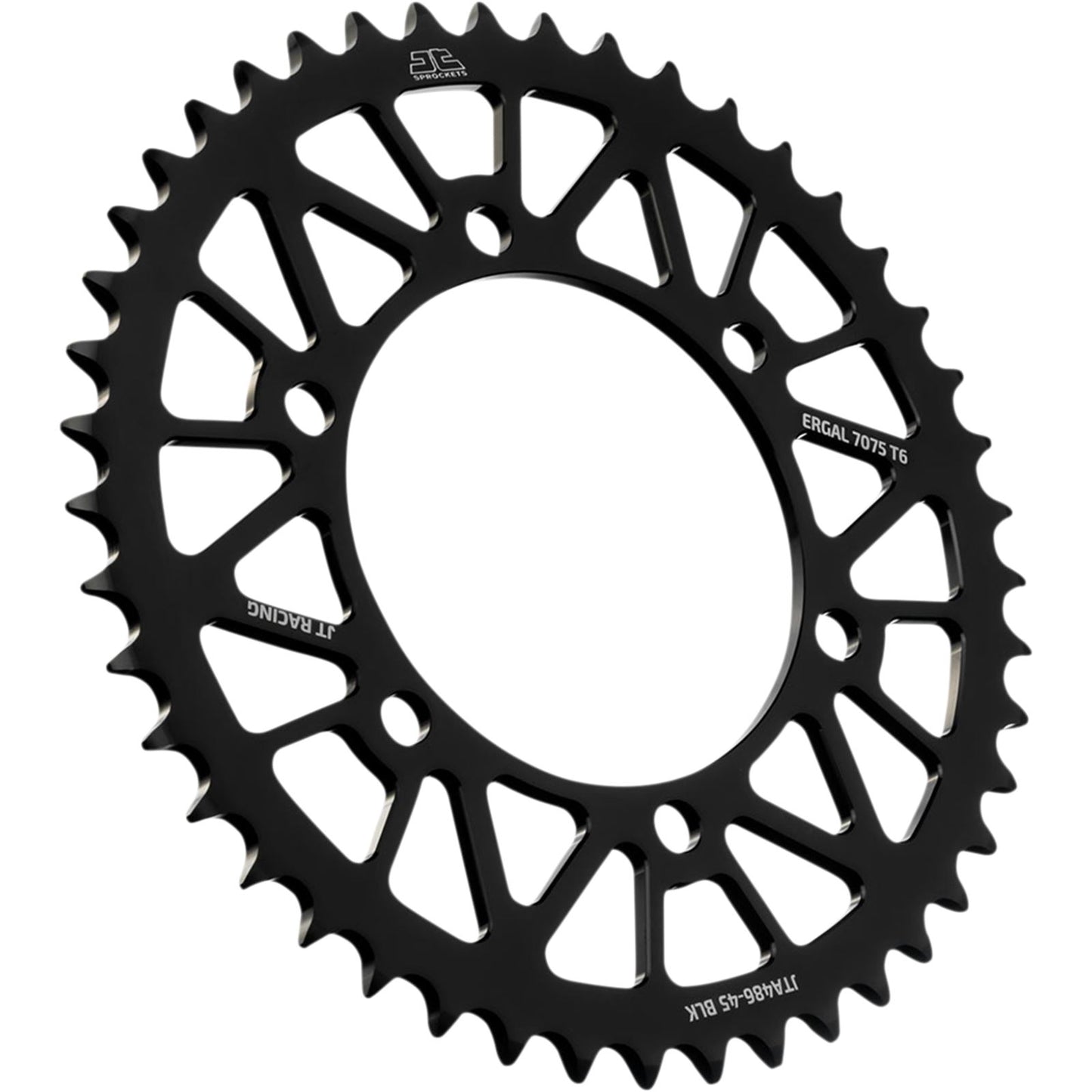 JT Sprockets Rear Sprocket - Black - 45-Tooth - For Kawasaki/Yamaha JTA486.45BLK_1103829