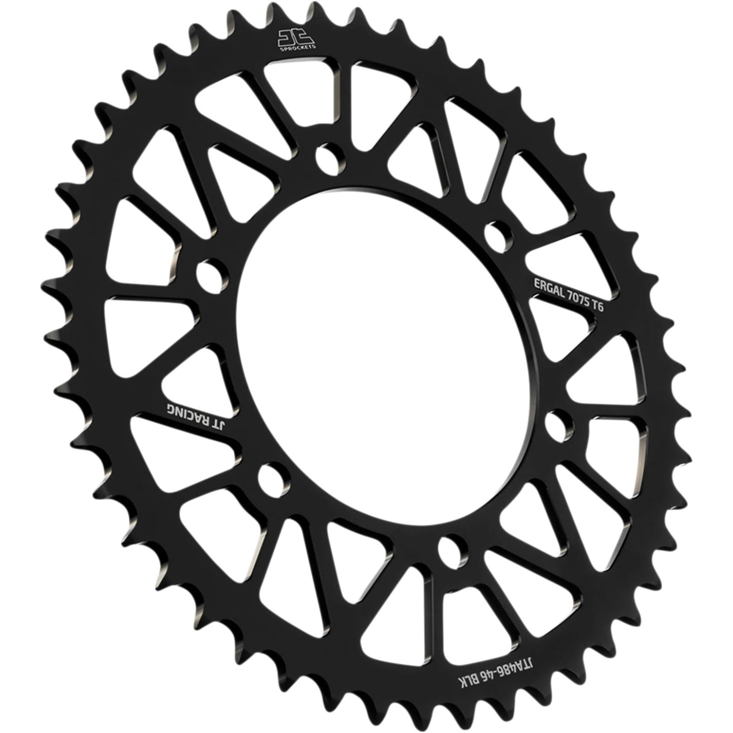 JT Sprockets Rear Sprocket for Kawasaki/Yamaha - Black - 46-Tooth JTA486.46BLK_1089743