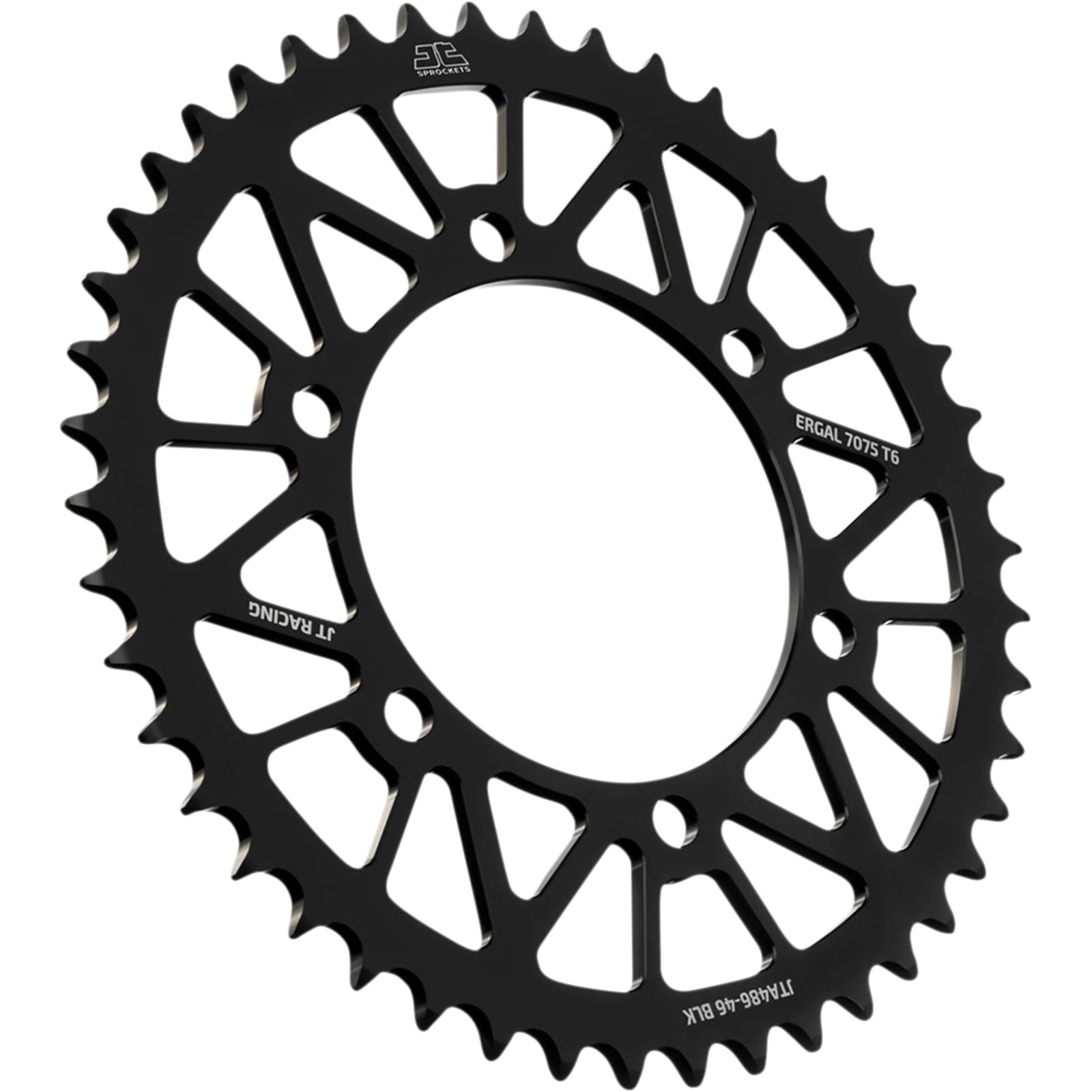 JT Sprockets Rear Sprocket for Kawasaki/Yamaha - Black - 46-Tooth JTA486.46BLK_1089743