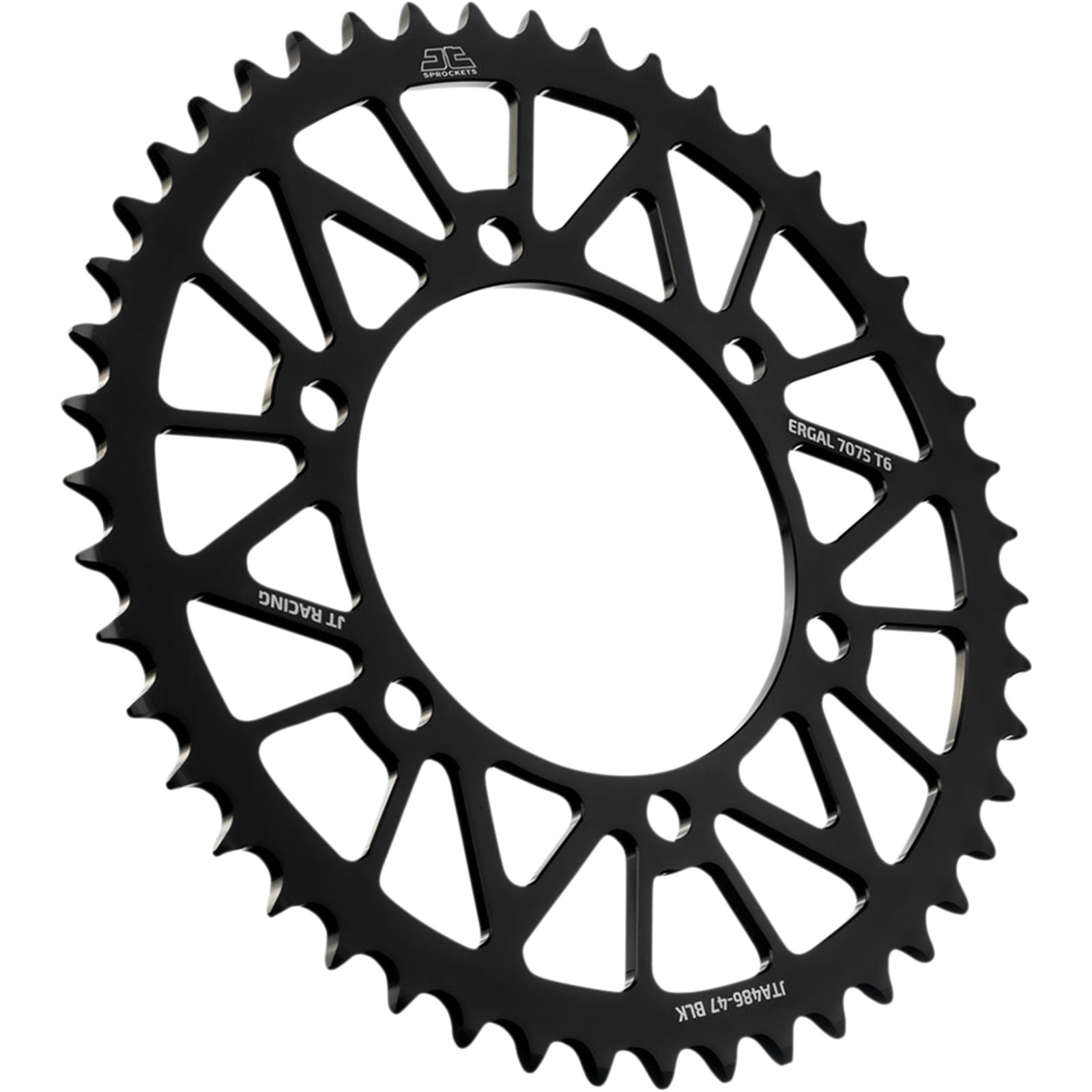 JT Sprockets Rear Sprocket for Kawasaki/Yamaha - Black - 47-Tooth JTA486.47BLK_1097671