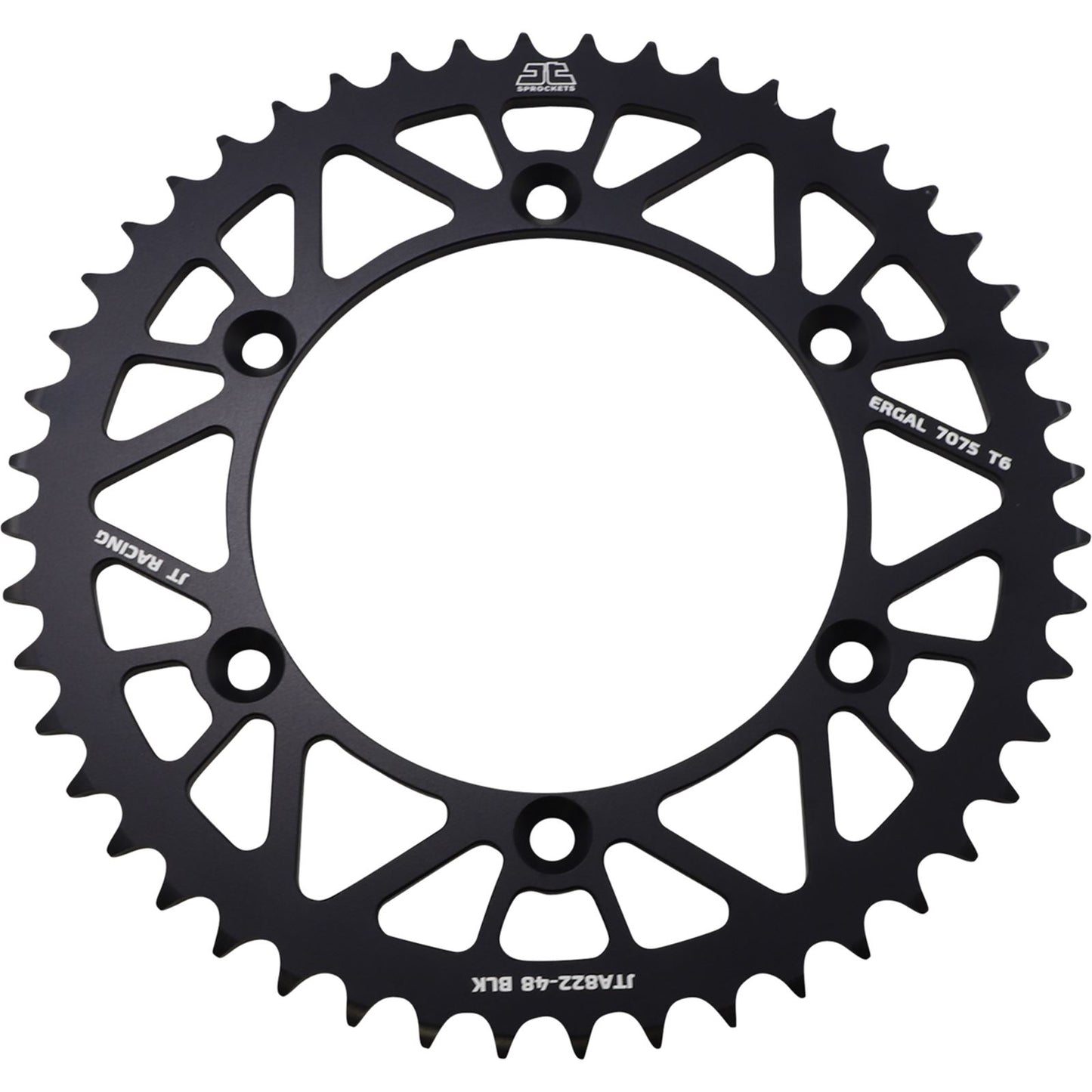 JT Sprockets Rear Sprocket - 520 - Black - 48 Tooth JTA822.48BLK_1051548