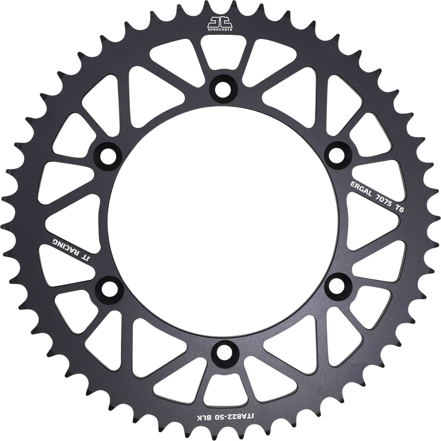 JT Sprockets Rear Sprocket - 520 - Black - 50 Tooth JTA822.50BLK_1051549