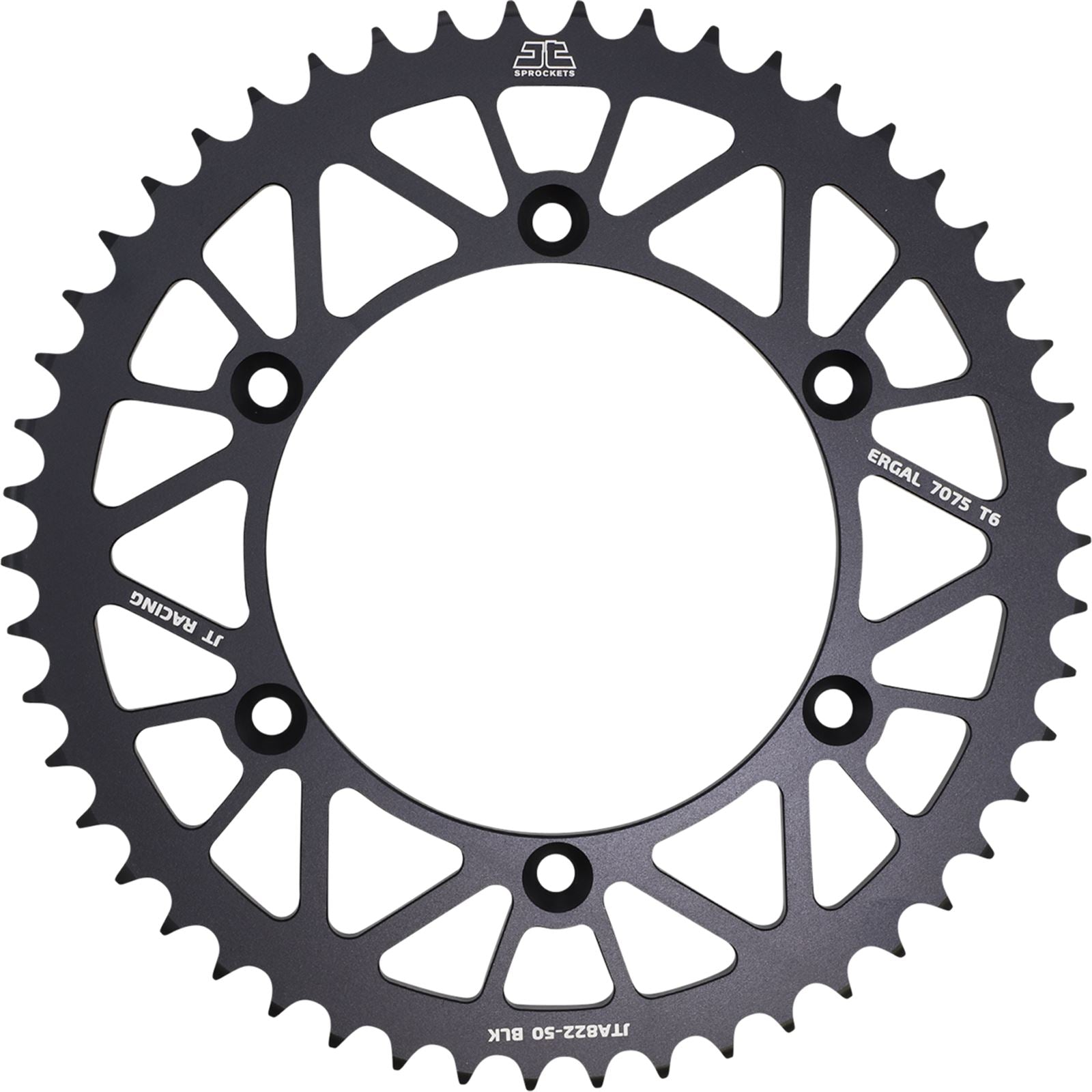 JT Sprockets Rear Sprocket - 520 - Black - 50 Tooth JTA822.50BLK_1051549