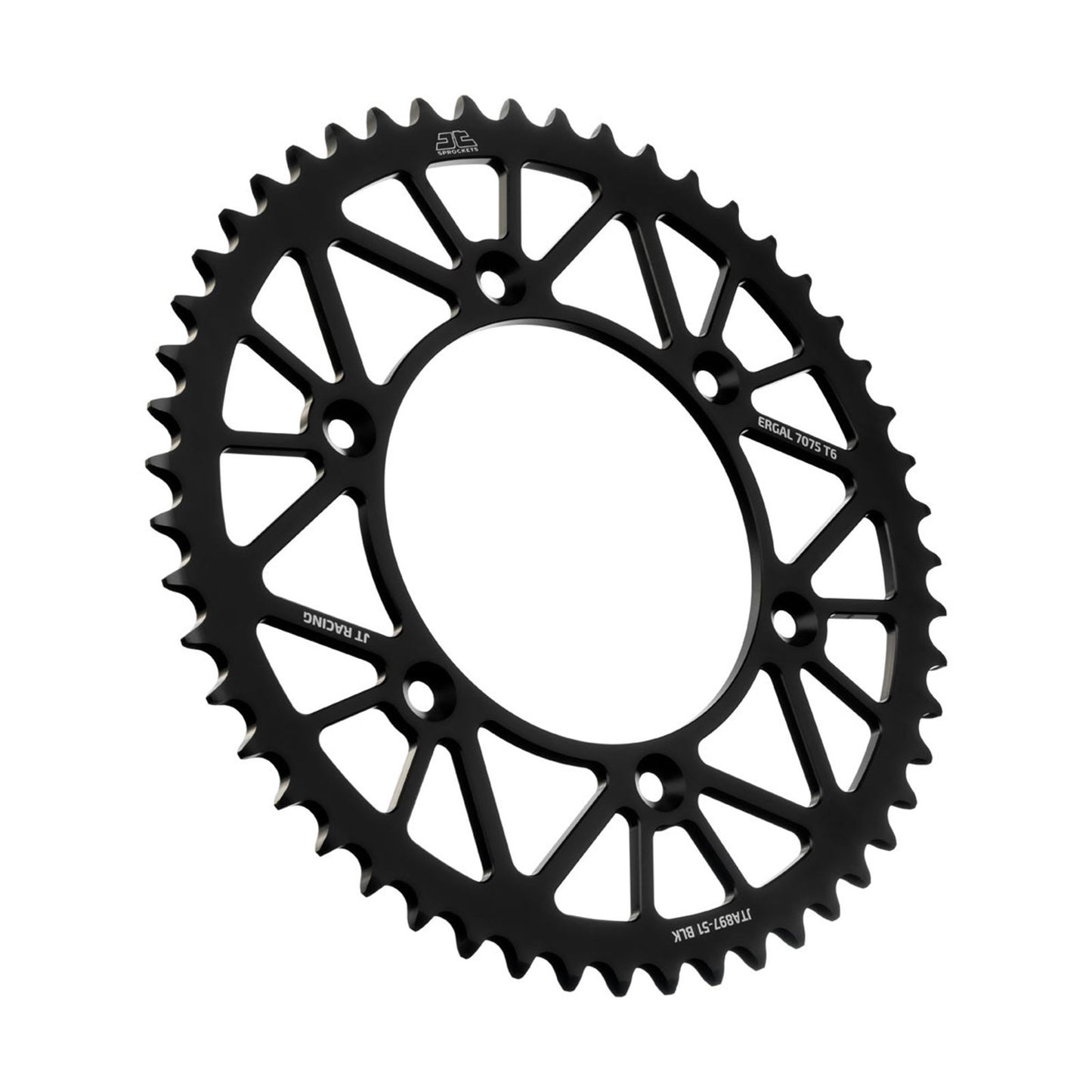 JT Sprockets Rear Racelite Sprocket - Aluminum 51T-520 - Black for Husqvarna/KTM JTA897.51BLK_1133937