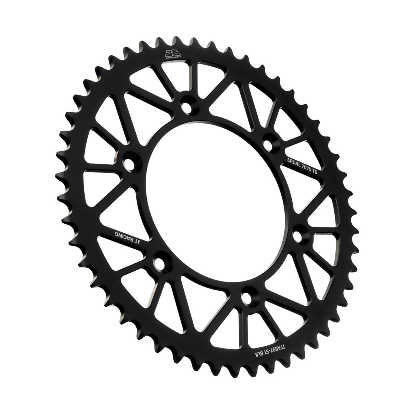 JT Sprockets Rear Racelite Sprocket - Aluminum 51T-520 - Black for Husqvarna/KTM JTA897.51BLK_1133937