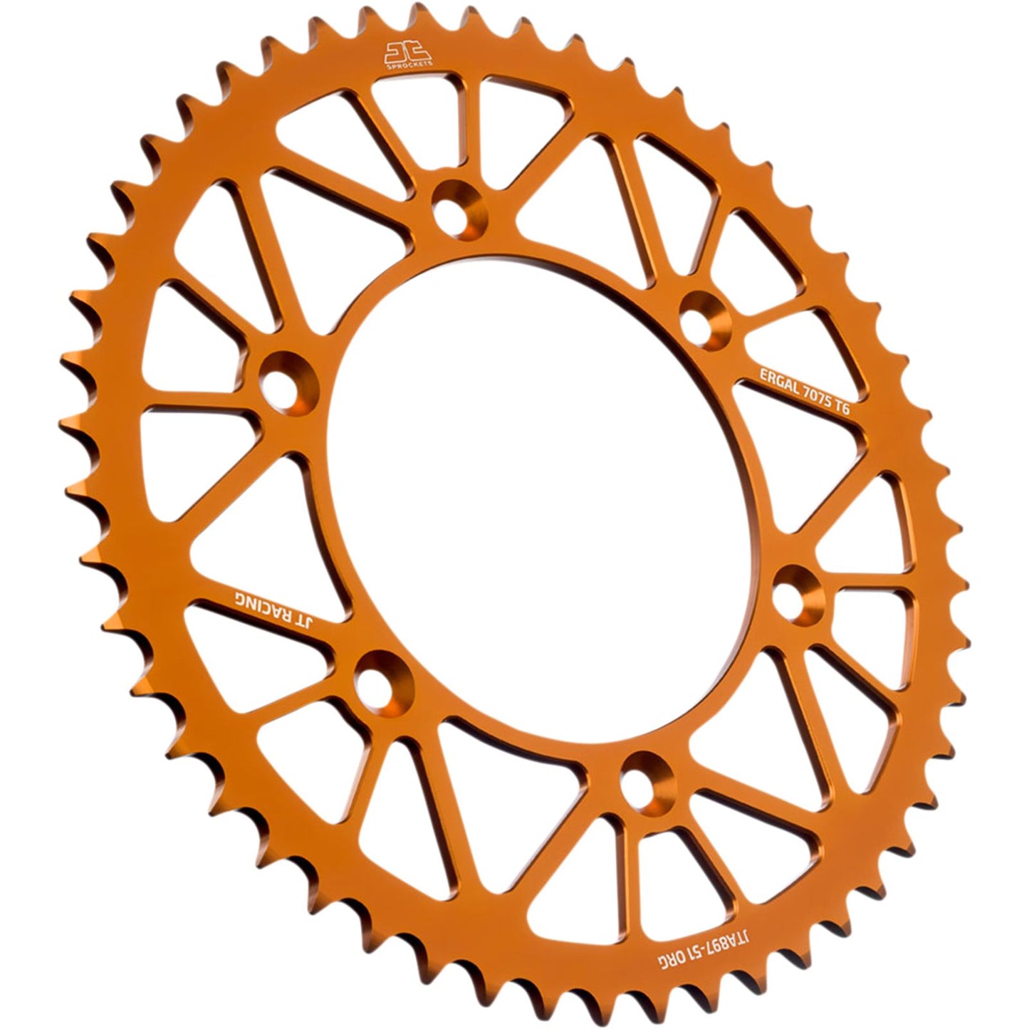 JT Sprockets Rear Sprocket - Orange - 51-Tooth JTA897.51ORG_1097604