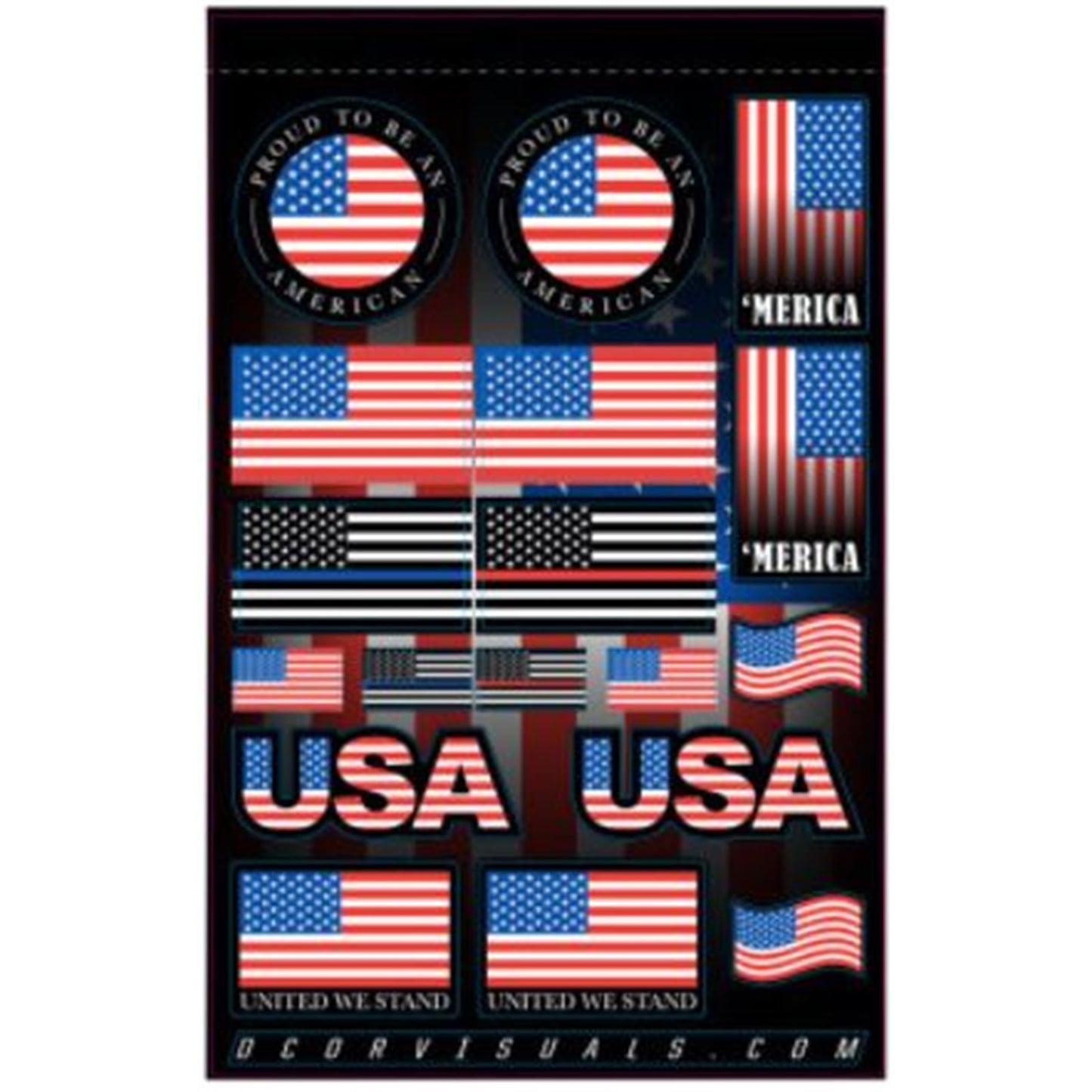 D'Cor Decal Sheet - USA [MPN: 40-90-120]_729003