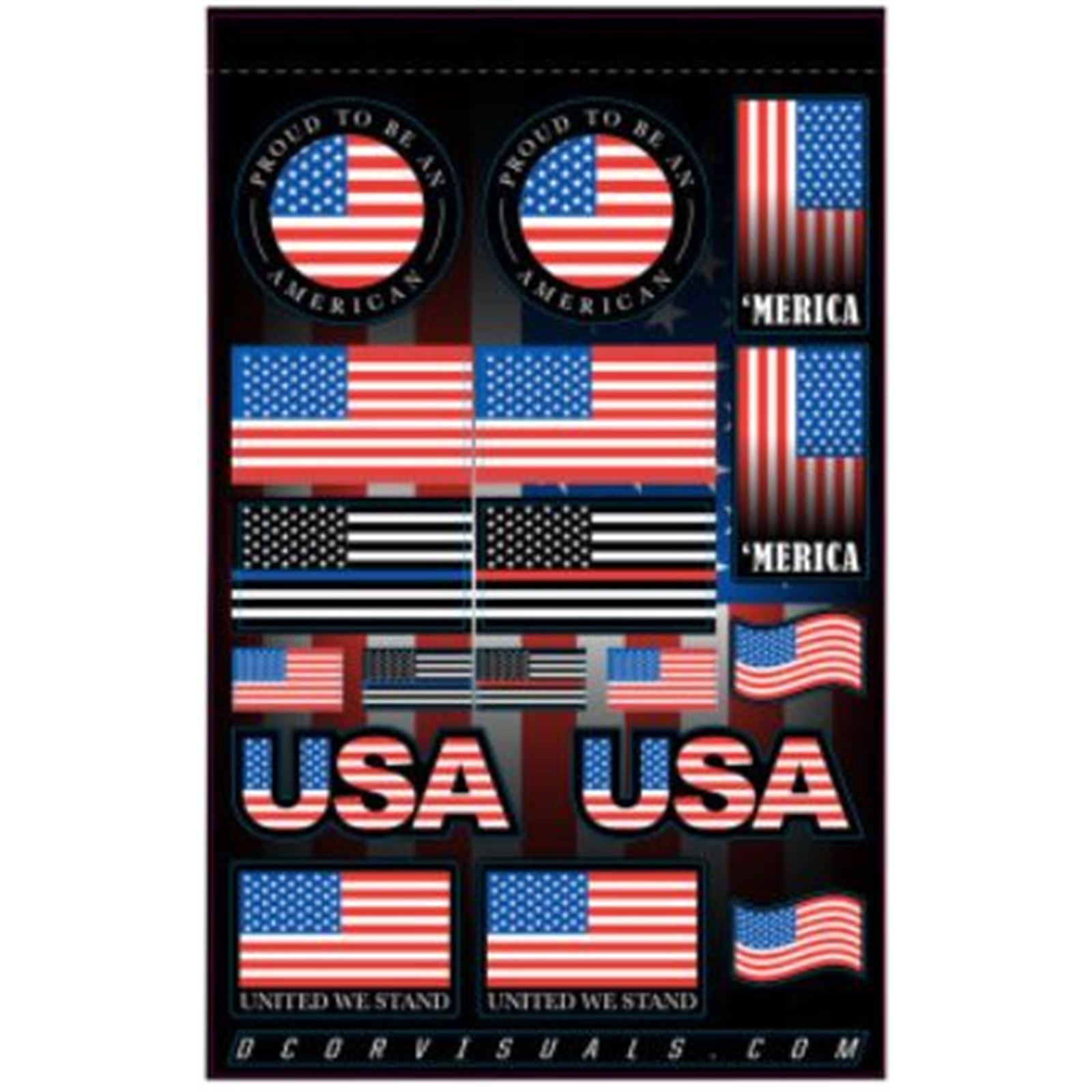 D'Cor Decal Sheet - USA [MPN: 40-90-120]_729003