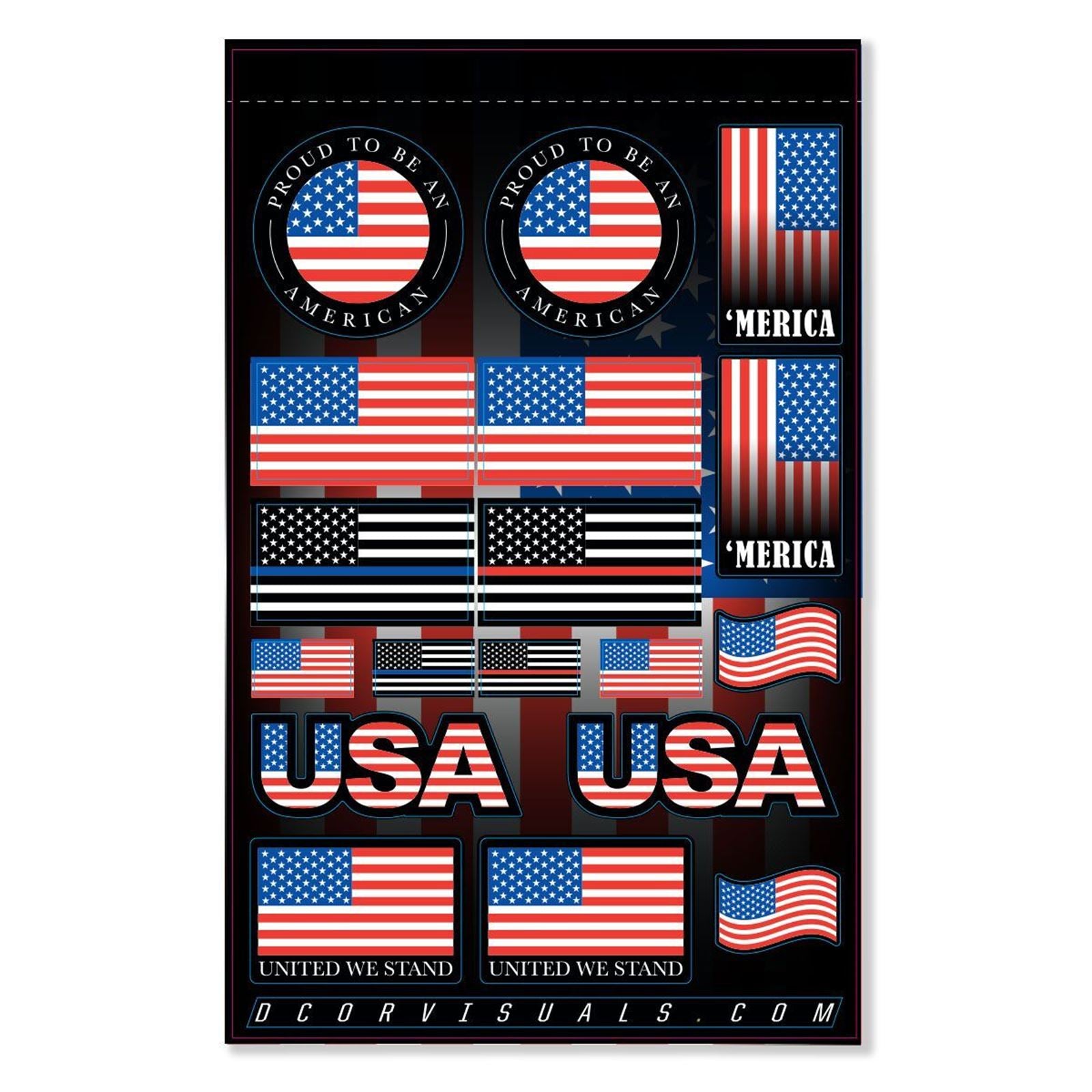 D'Cor Decal Sheet - USA [MPN: 40-90-120]_1009482