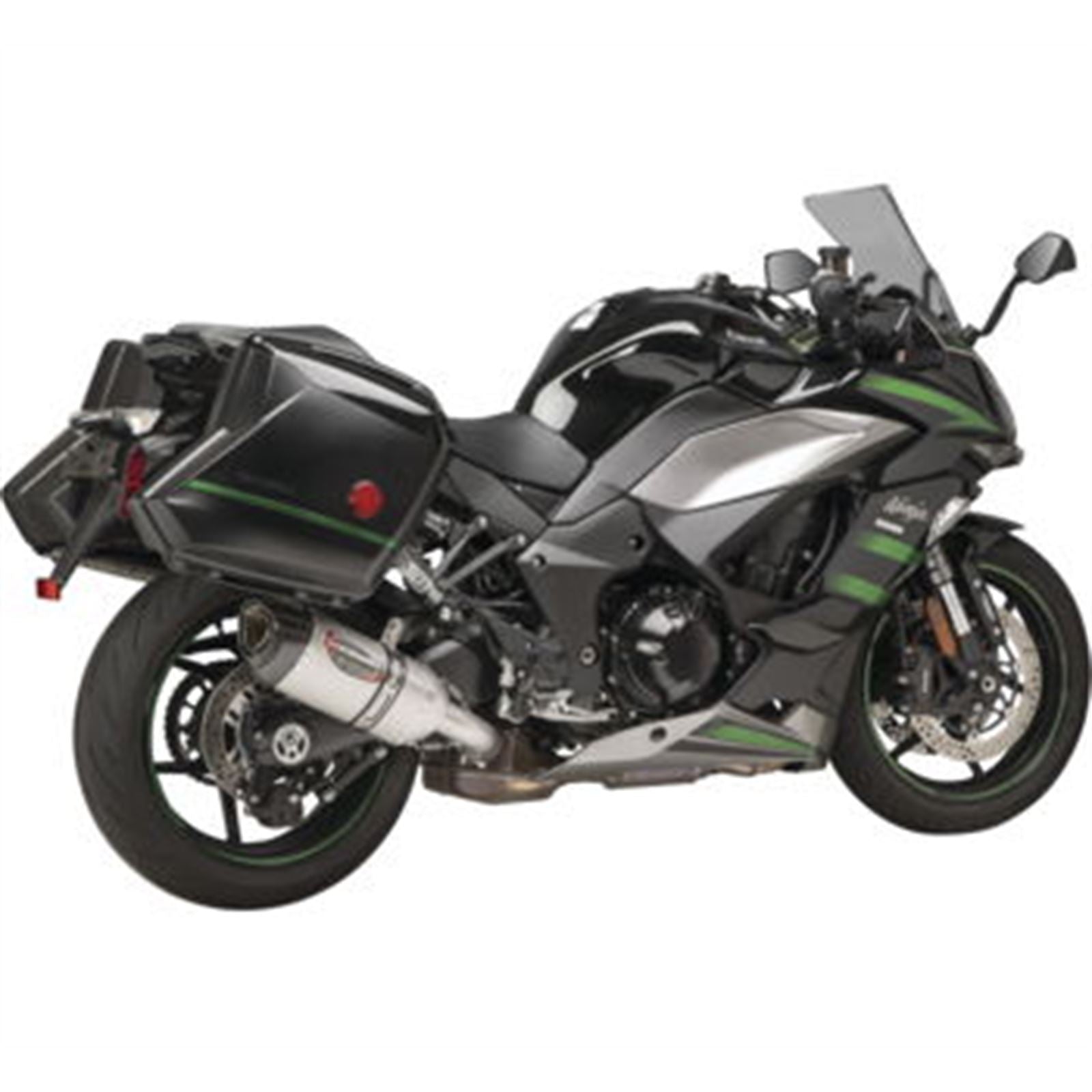 Yoshimura Alpha Slip-On Exhaust - Stainless Steel with Carbon Fiber End Cap 14161BP520_680749
