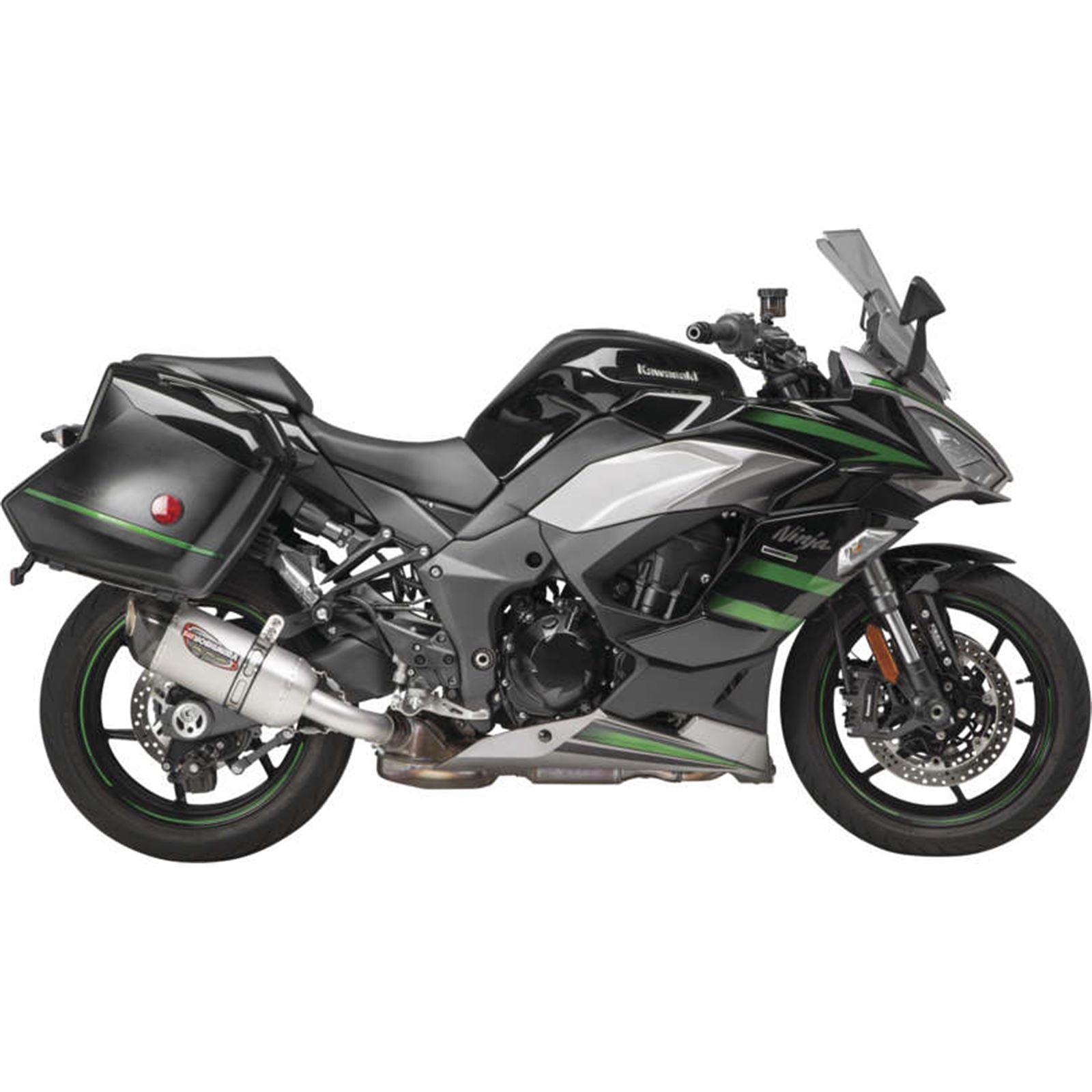 Yoshimura Alpha Slip-On Exhaust - Stainless Steel with Carbon Fiber End Cap 14161BP520_982386