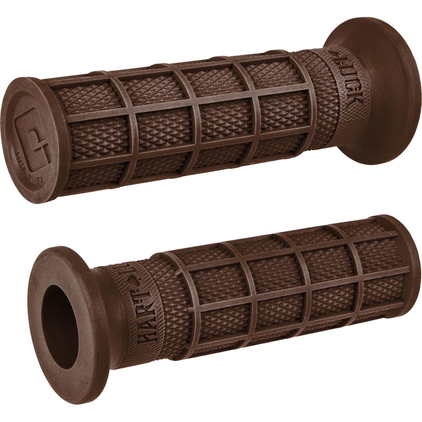 ODI Hart-Luck Signature Full-Waffle Slip-On Grips, Brown [MPN: V02FWBN]_1003071