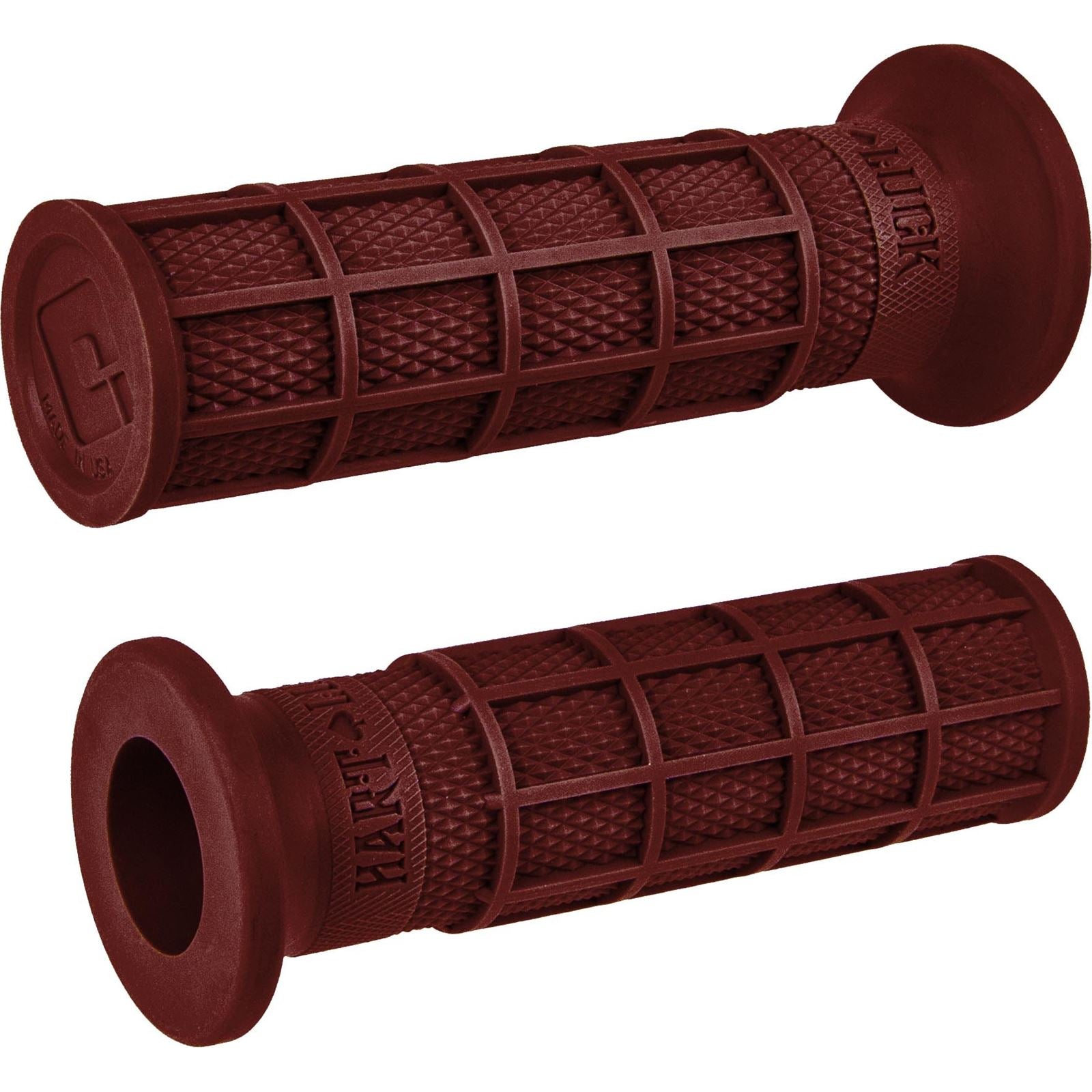 ODI Hart-Luck Signature Full-Waffle Slip-On Grips, Red [MPN: V02FWDR]_1003072