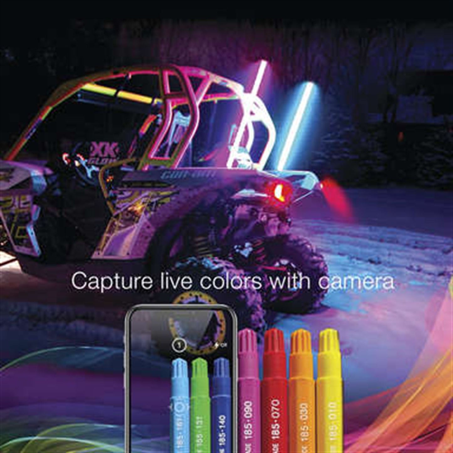 XKGlow 2nd Gen LED Whip Light Kit - Dual - 32" XK-WHIPC-ADV_995546