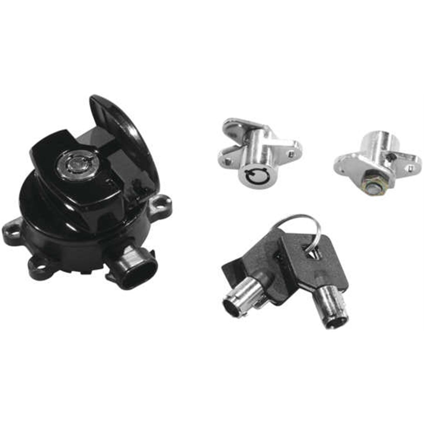 Biker's Choice Ignition Switch and Saddlebag Lock Kit - Black 78403B_987753