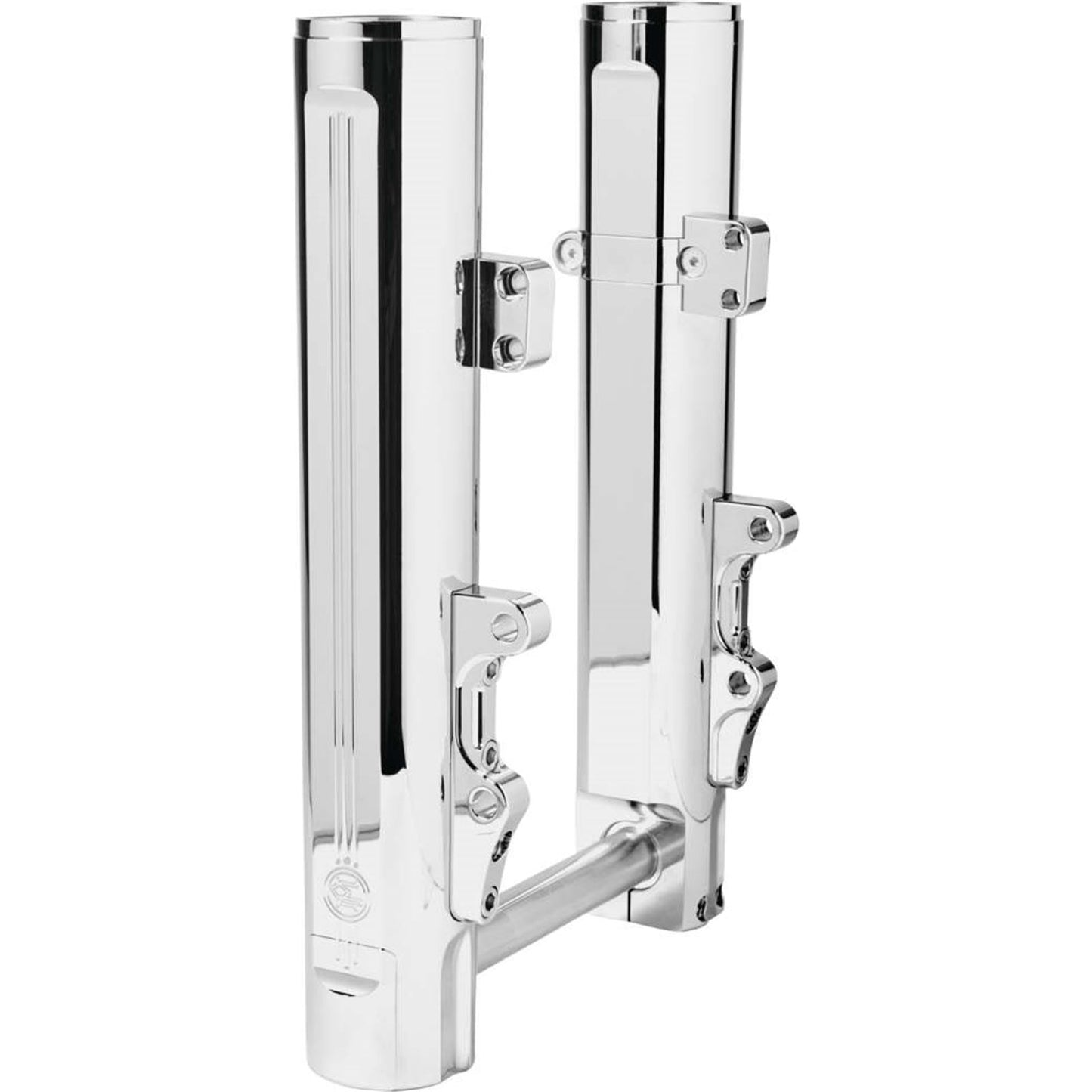 Performance Machine Lower Fork Leg - Chrome - Dual Disc - 49 mm 0208-2177-CH_994043