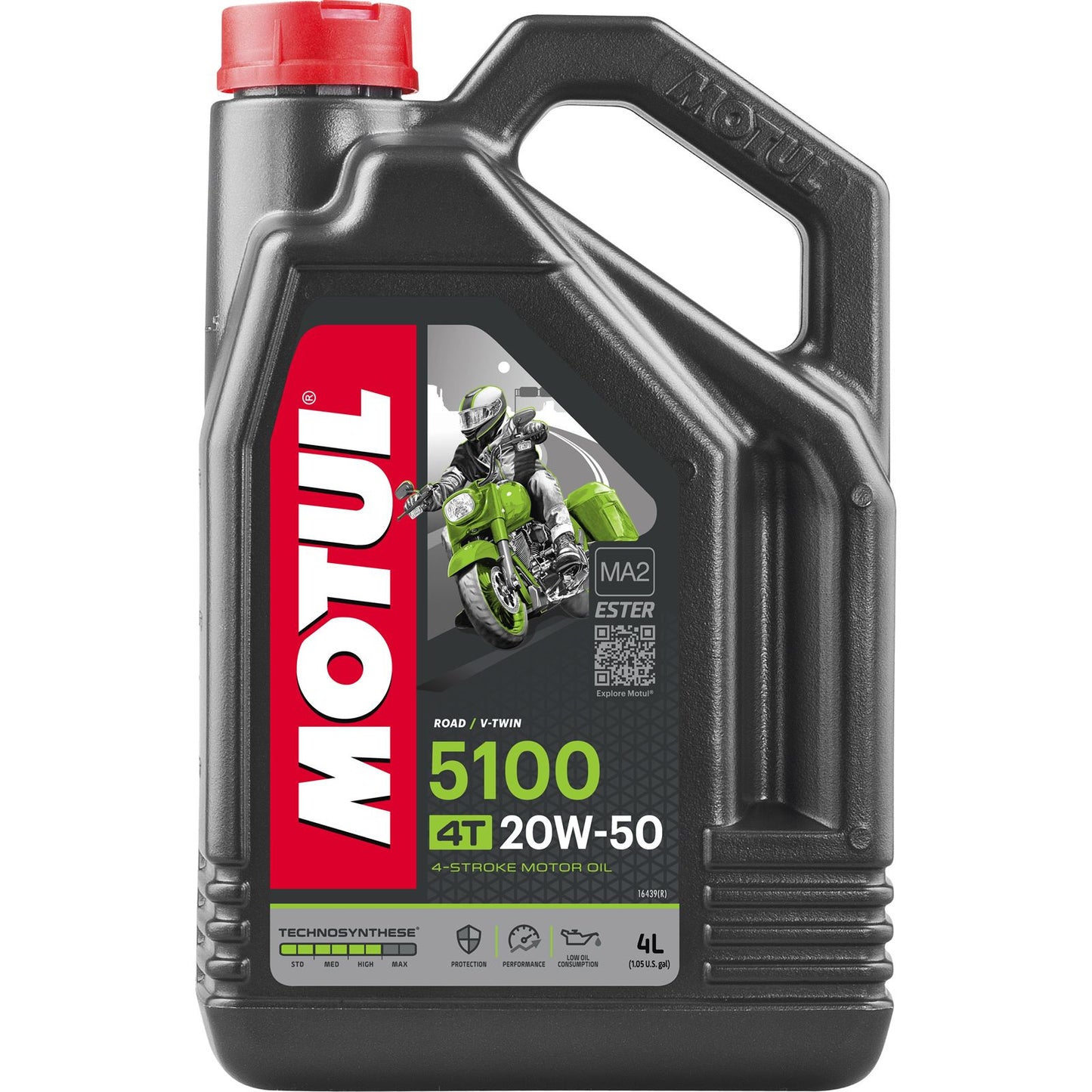 Motul 5100 4T Technosynthese Oil 20W50, 4 liter 109945_726105