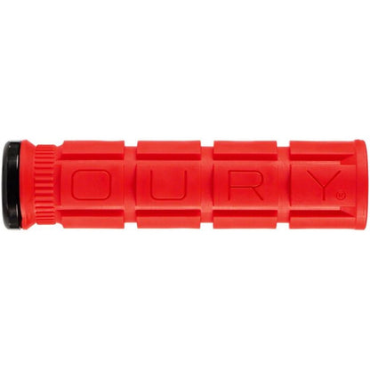 Oury Single-Sided Lock-On Grips - 135mm - Candy Red - Pair [MPN: OSLOOG50]_1089798