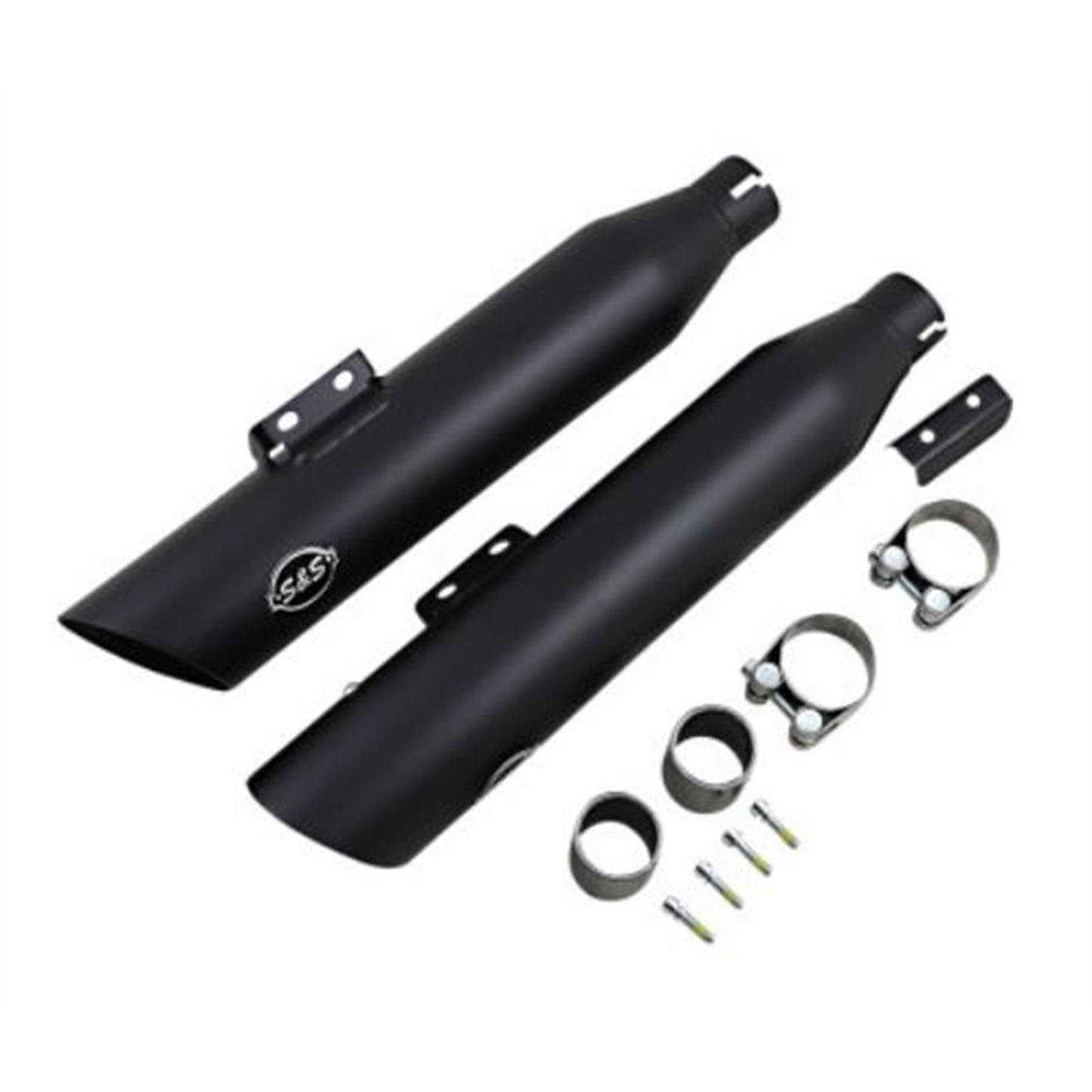 S&S Cycle Slash Cut 50 State Mufflers - Black 550-0752B_730700