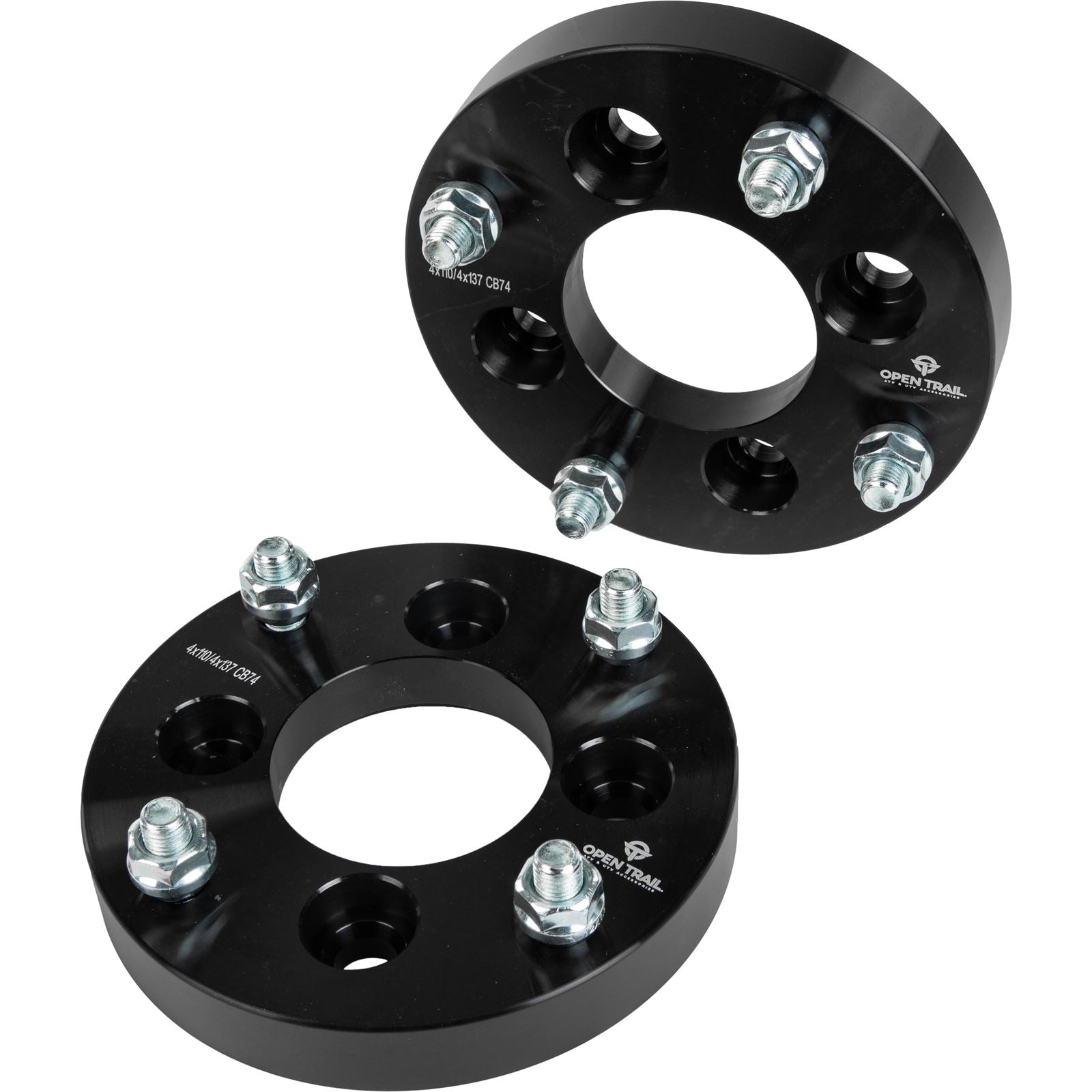 Open Trail Wheel Spacer Adapter 1" 4/110 TO 4/137 12mm X 1.5mm [MPN: AC-06687BK]_1089801