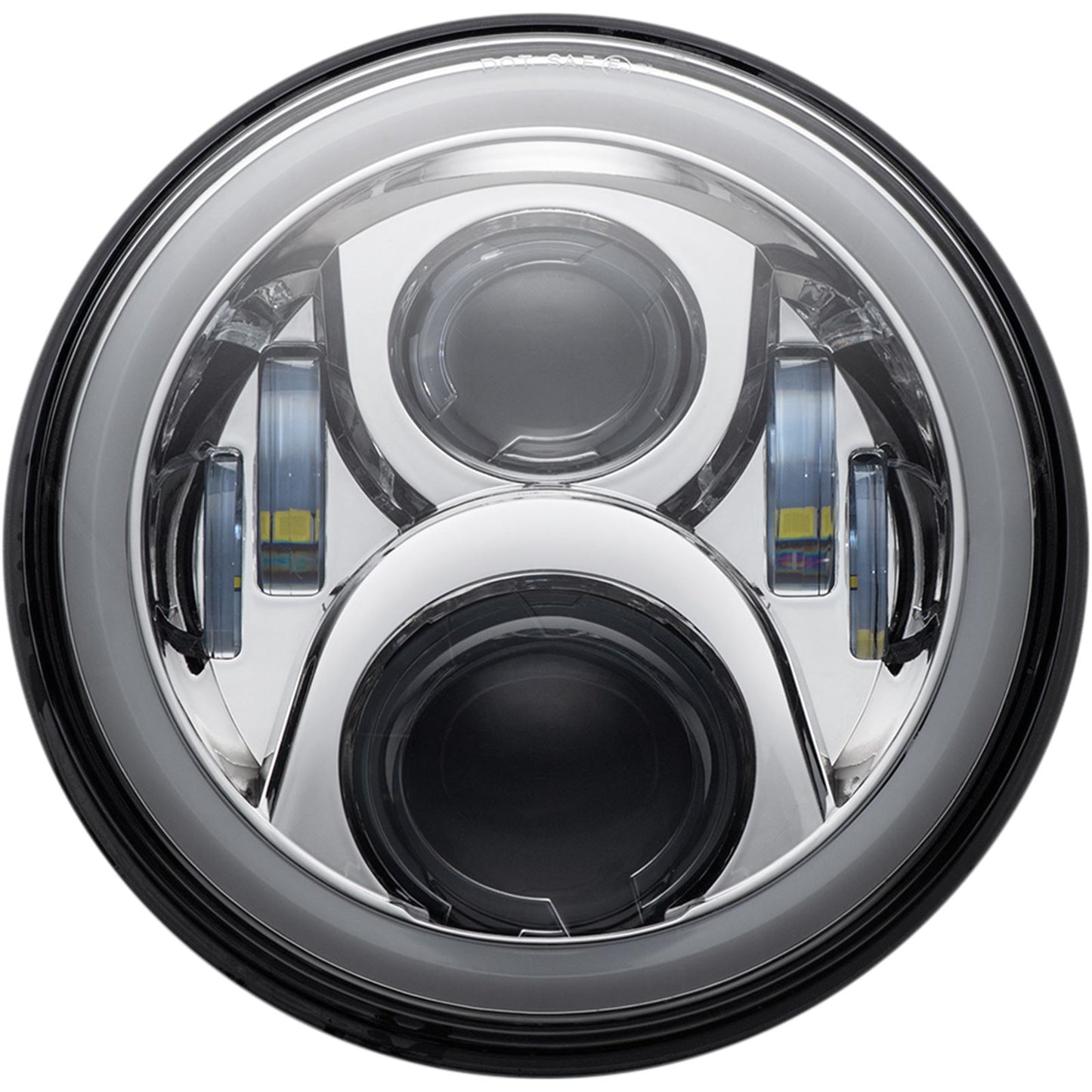 Custom Dynamics Headlamp - 7" - LED - Chrome CD-7-13-C_1052015