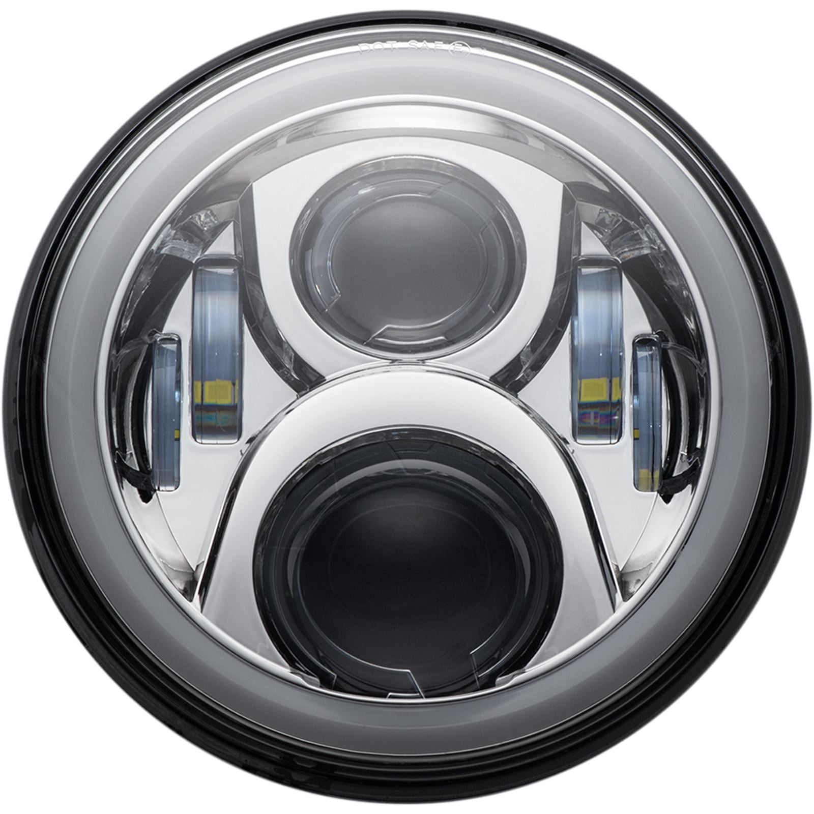 Custom Dynamics Headlamp - 7" - LED - Chrome CD-7-13-C_1052015