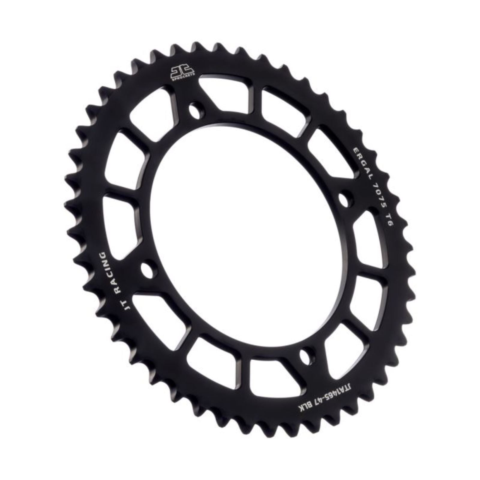 JT Sprockets Rear Racelite Sprocket - Alum - 47T-420 Black for Kawasaki/Suzuki JTA1465.47BLK_1368416