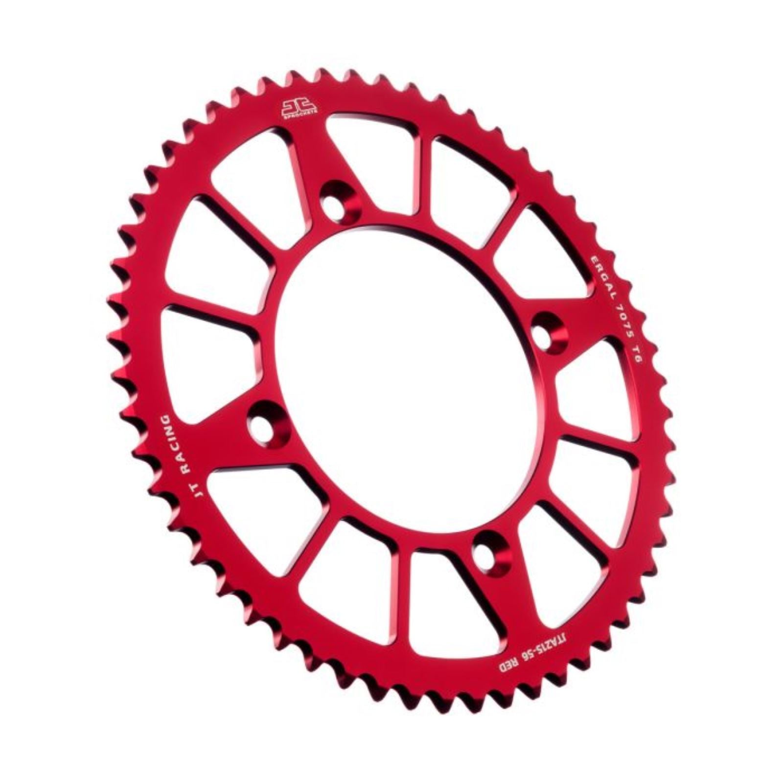 JT Sprockets Rear Racelite Sprocket - Aluminum 56T-420 - Red for Honda JTA215.56RED_1174638