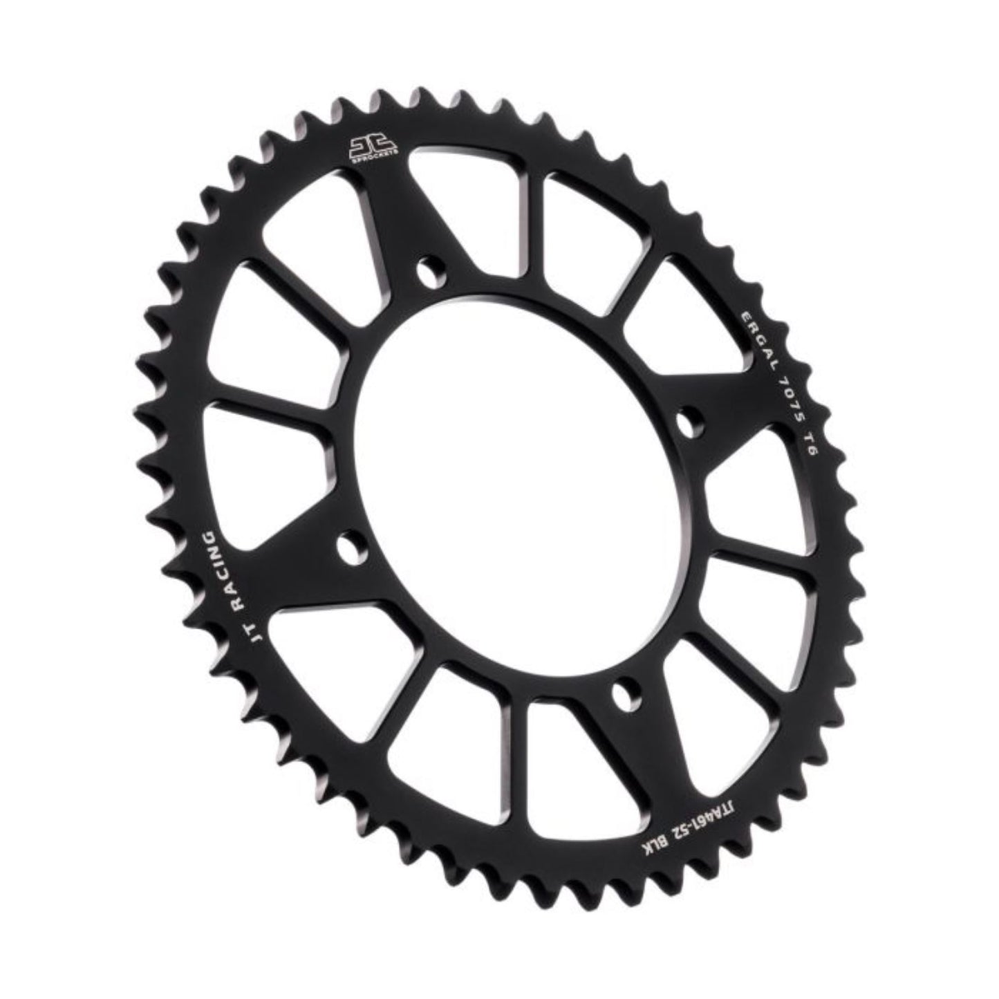 JT Sprockets Rear Racelite Sprocket - Aluminum 52T-420 Black for Kawasaki/Suziki JTA461.52BLK_1174636