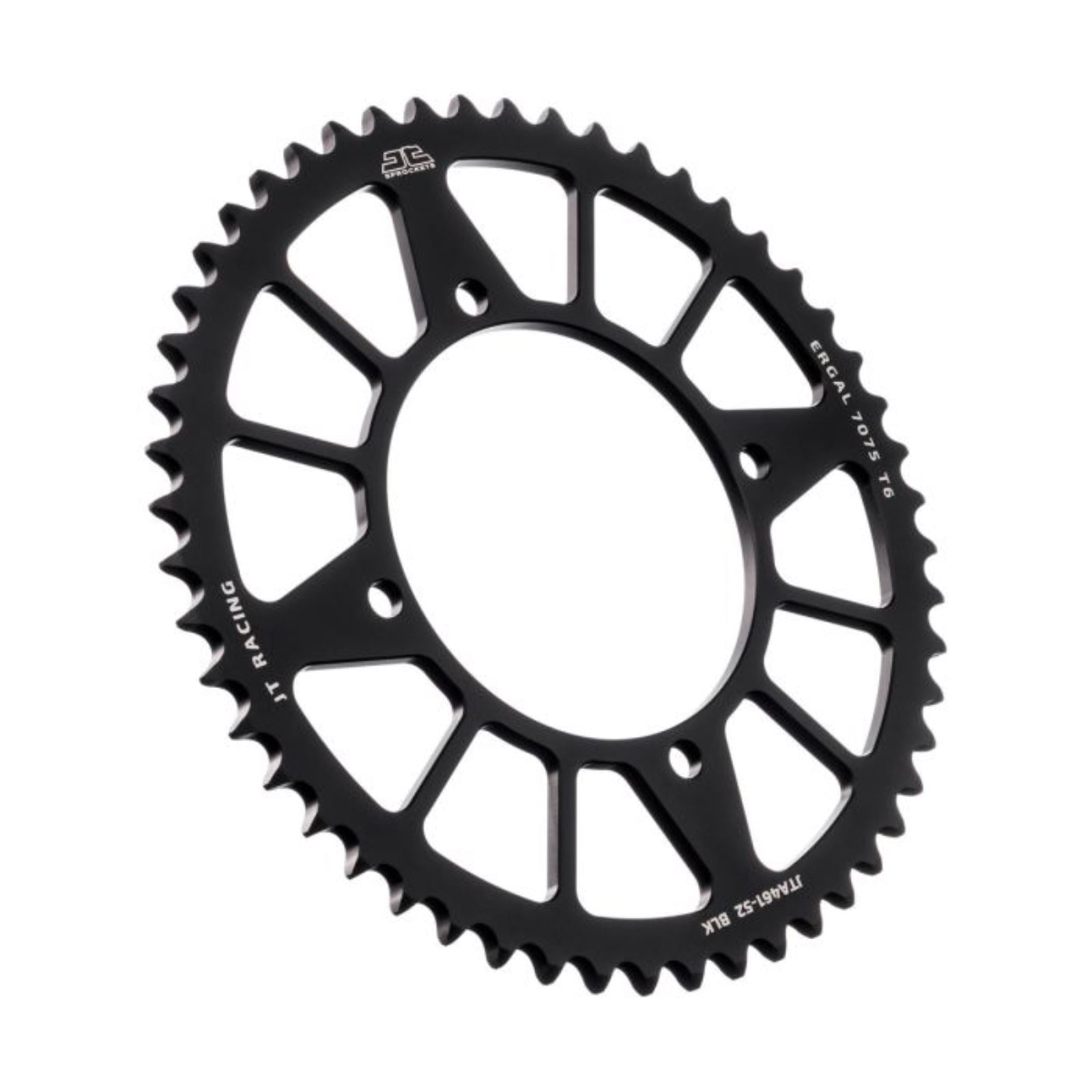 JT Sprockets Rear Racelite Sprocket - Aluminum 52T-420 Black for Kawasaki/Suziki JTA461.52BLK_1174636