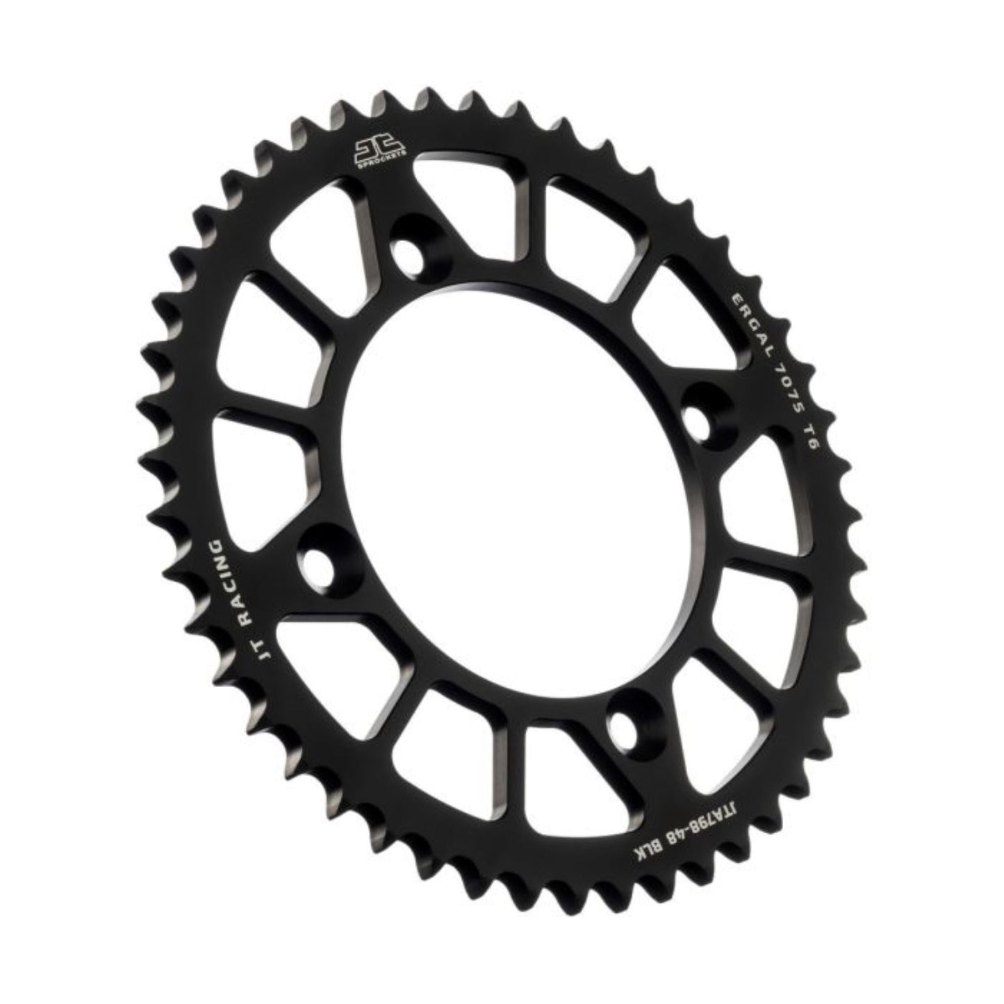 JT Sprockets Rear Racelite Sprocket - Alum - 48T-428 Black for Suzuki/Yamaha JTA798.48BLK_1368417