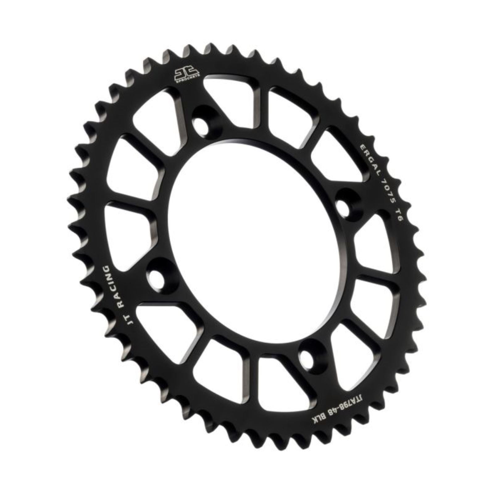 JT Sprockets Rear Racelite Sprocket - Alum - 48T-428 Black for Suzuki/Yamaha JTA798.48BLK_1368417