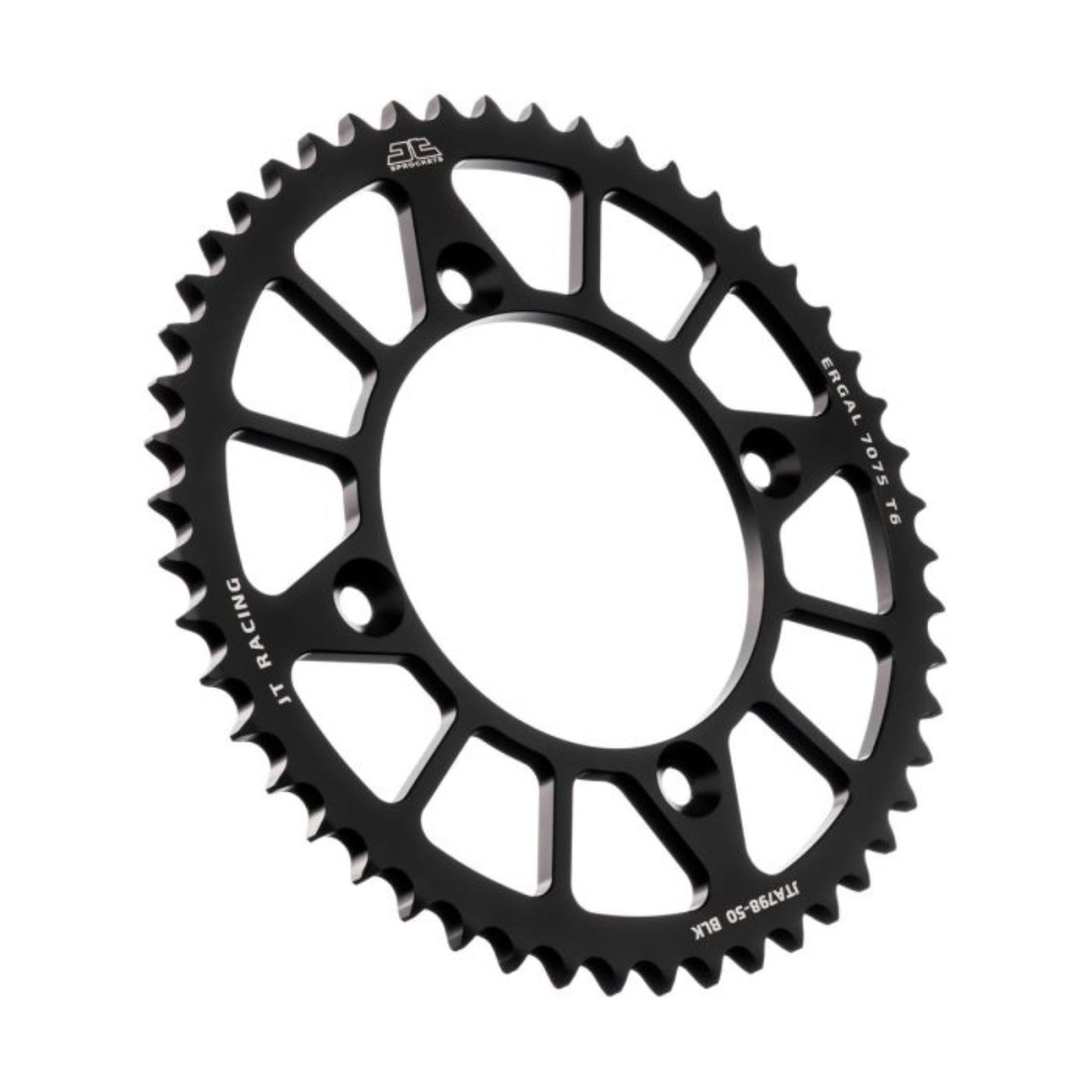 JT Sprockets Rear Racelite Sprocket - Alum - 50T-428 Black for Suzuki/Yamaha JTA798.50BLK_1368418