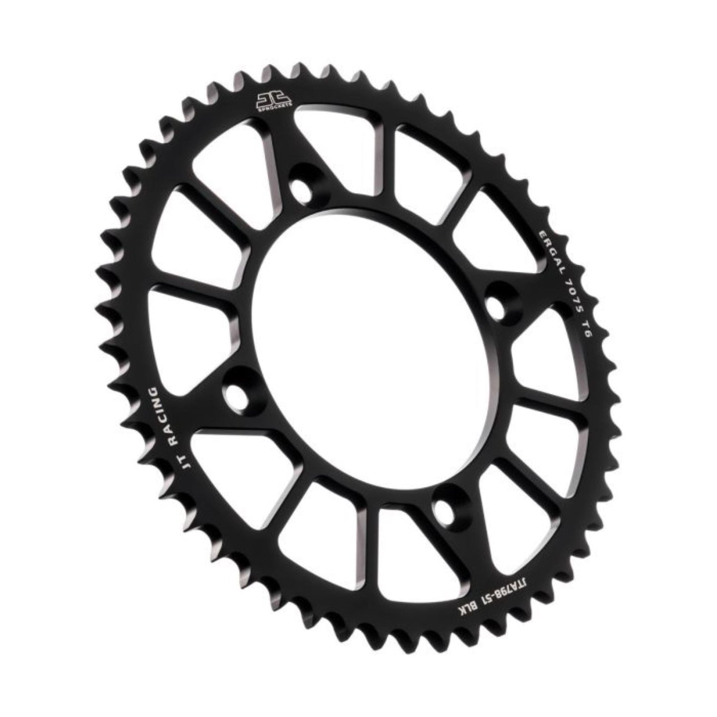 JT Sprockets Rear Racelite Sprocket - Alum - 51T-428 Black for Suzuki/Yamaha JTA798.51BLK_1373207