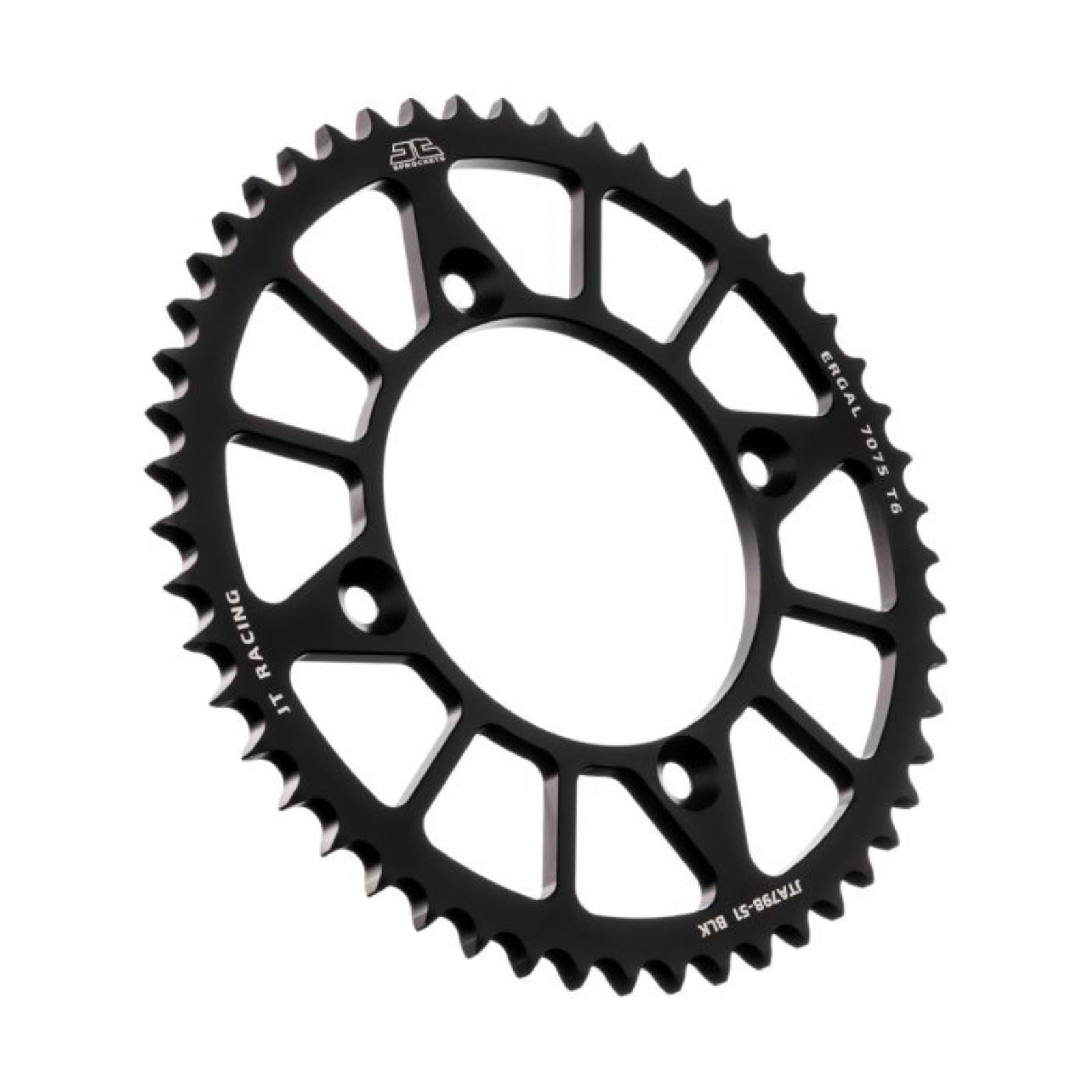 JT Sprockets Rear Racelite Sprocket - Alum - 51T-428 Black for Suzuki/Yamaha JTA798.51BLK_1373207