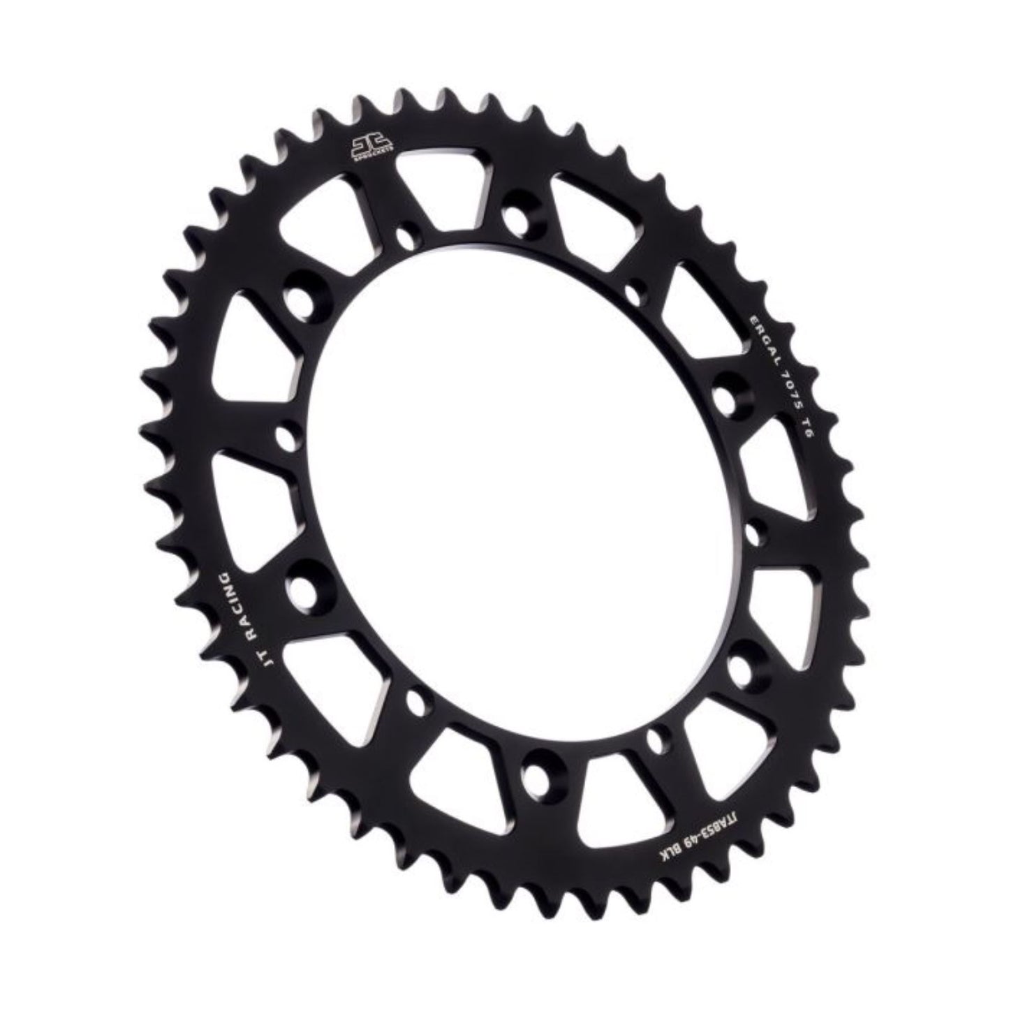 JT Sprockets Rear Racelite Sprocket - Aluminum 49T-520 - Black for Yamaha [MPN: JTA853.49BLK]_1174635
