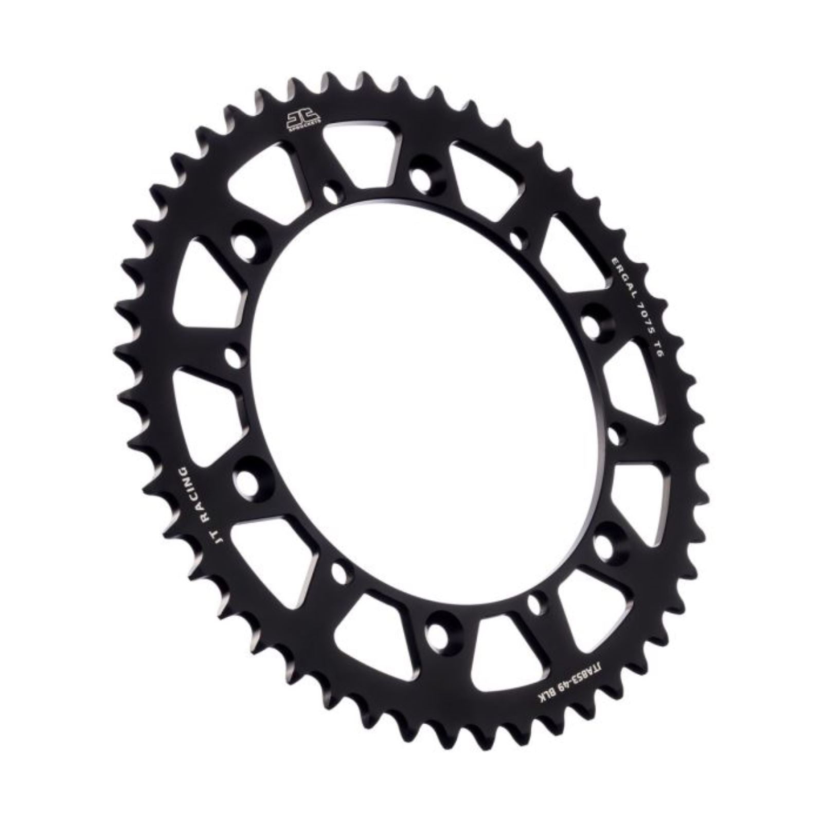 JT Sprockets Rear Racelite Sprocket - Aluminum 49T-520 - Black for Yamaha [MPN: JTA853.49BLK]_1174635