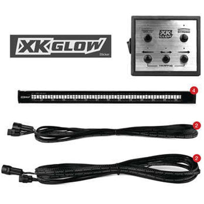 XKGlow Plug-and-Play Emergency Strobe Light Series - Blue - 4-Piece XK052002-4B_989798