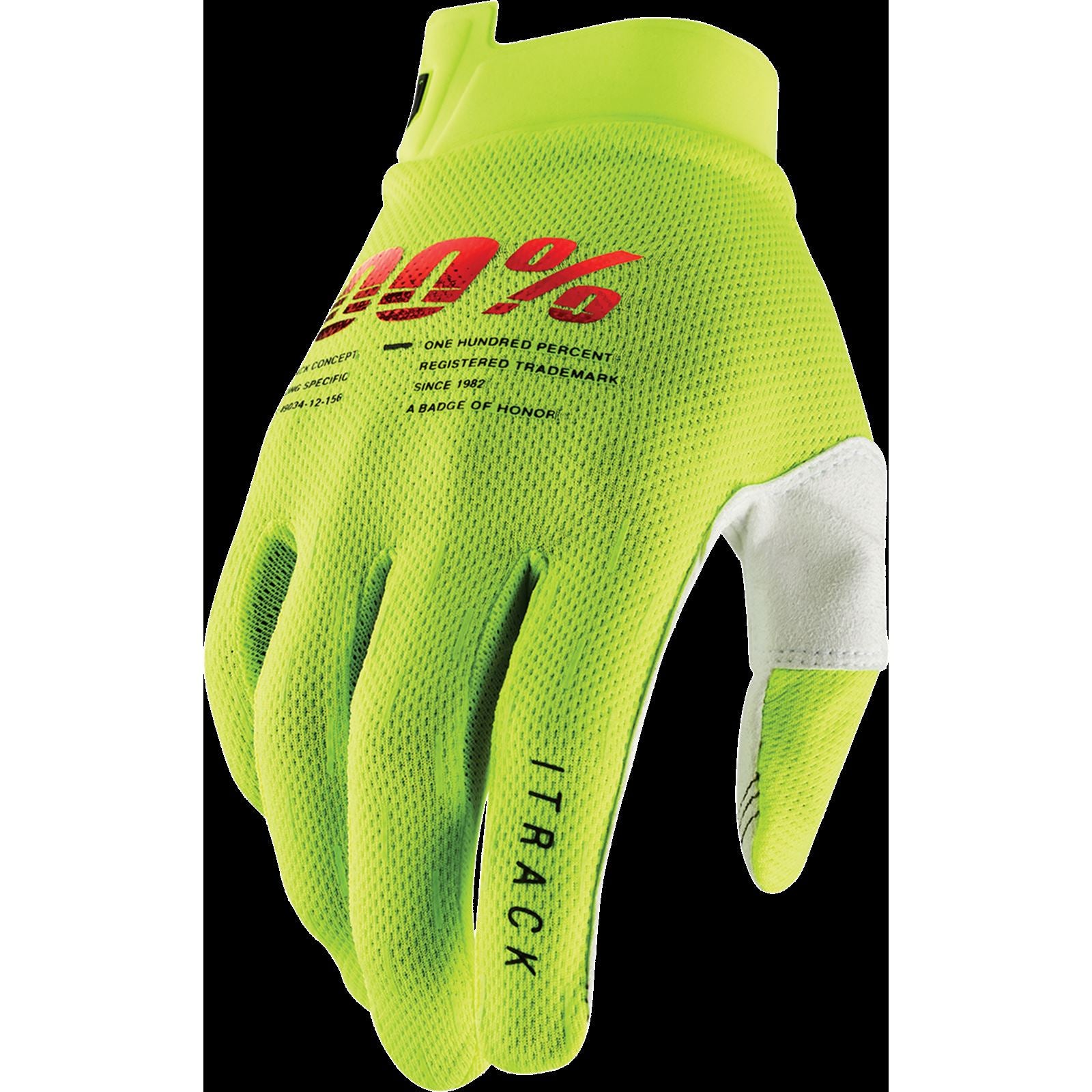 100% iTrack Gloves - Fluo Yellow - Medium 10015-004-11_776739