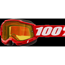 100% Accuri 2 Snow Goggles - Red with Yellow Dual Pane Vented Lens 50223-608-03_775538