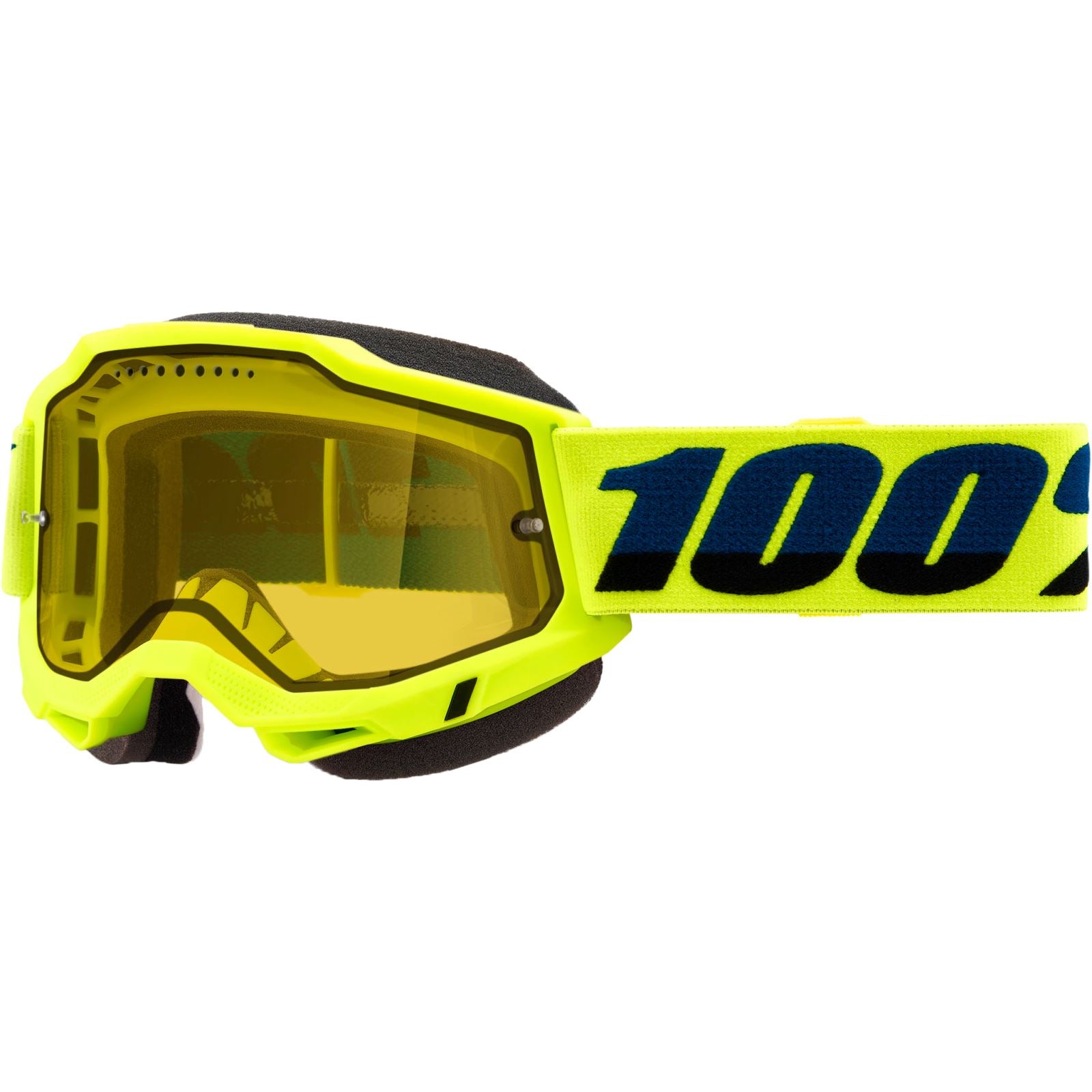 100% Accuri 2 Snow Goggles - Yellow with Yellow Dual Pane Vented Lens 50223-608-04_1367703