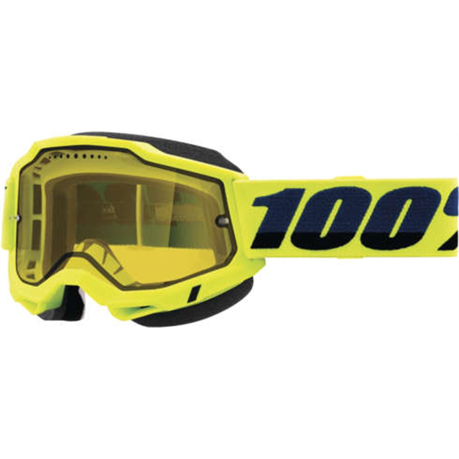 100% Accuri 2 Snow Goggles - Yellow with Yellow Dual Pane Vented Lens 50223-608-04_984324