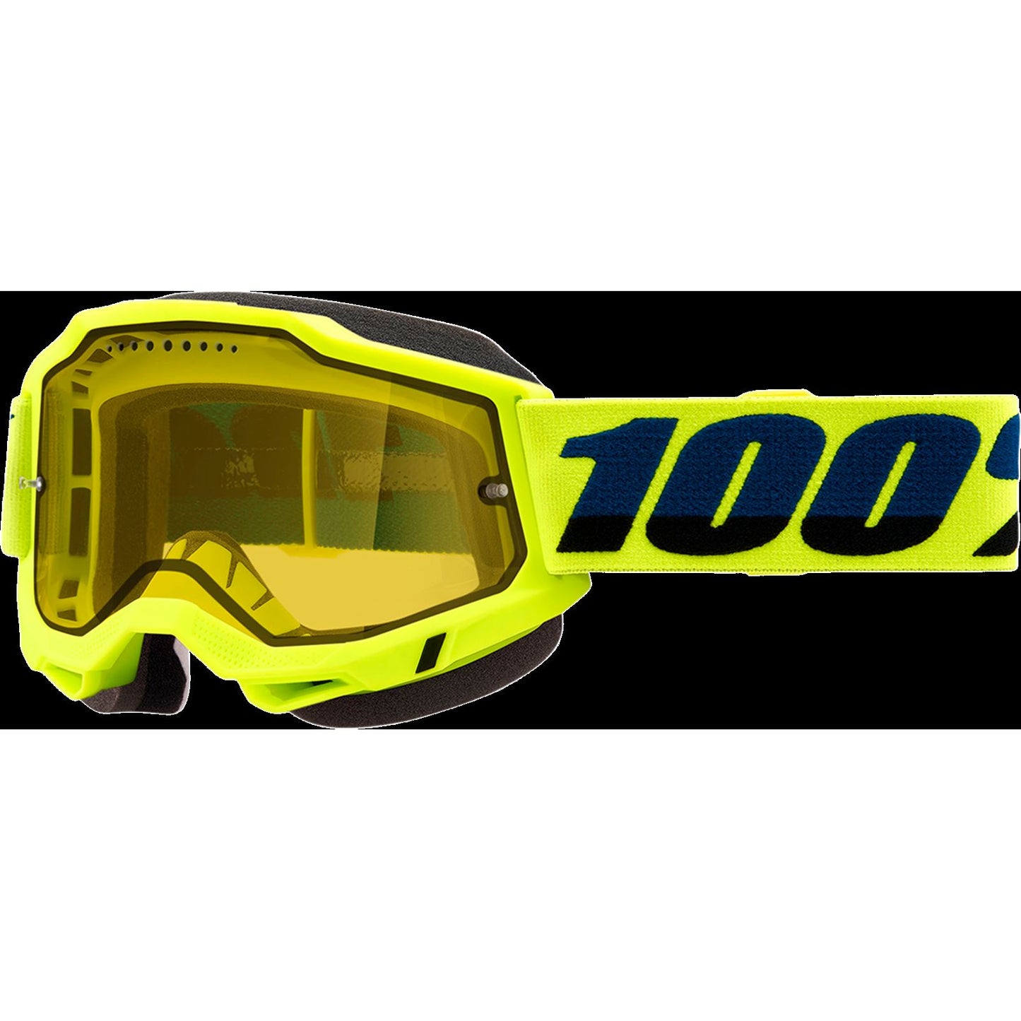 100% Accuri 2 Snow Goggles - Yellow with Yellow Dual Pane Vented Lens 50223-608-04_775539