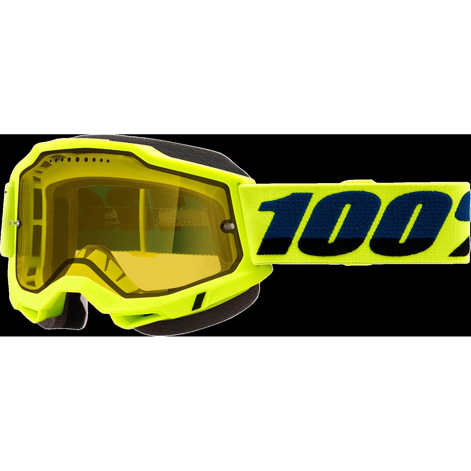100% Accuri 2 Snow Goggles - Yellow with Yellow Dual Pane Vented Lens 50223-608-04_775539